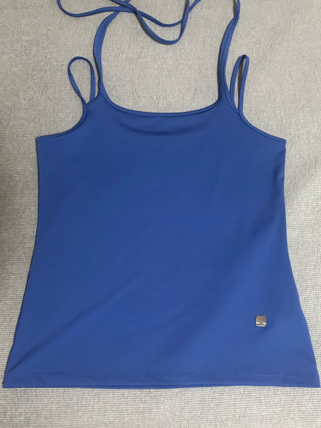 마뗑킴 STRING HALTER NECK TANK TOP blue 상품이미지2