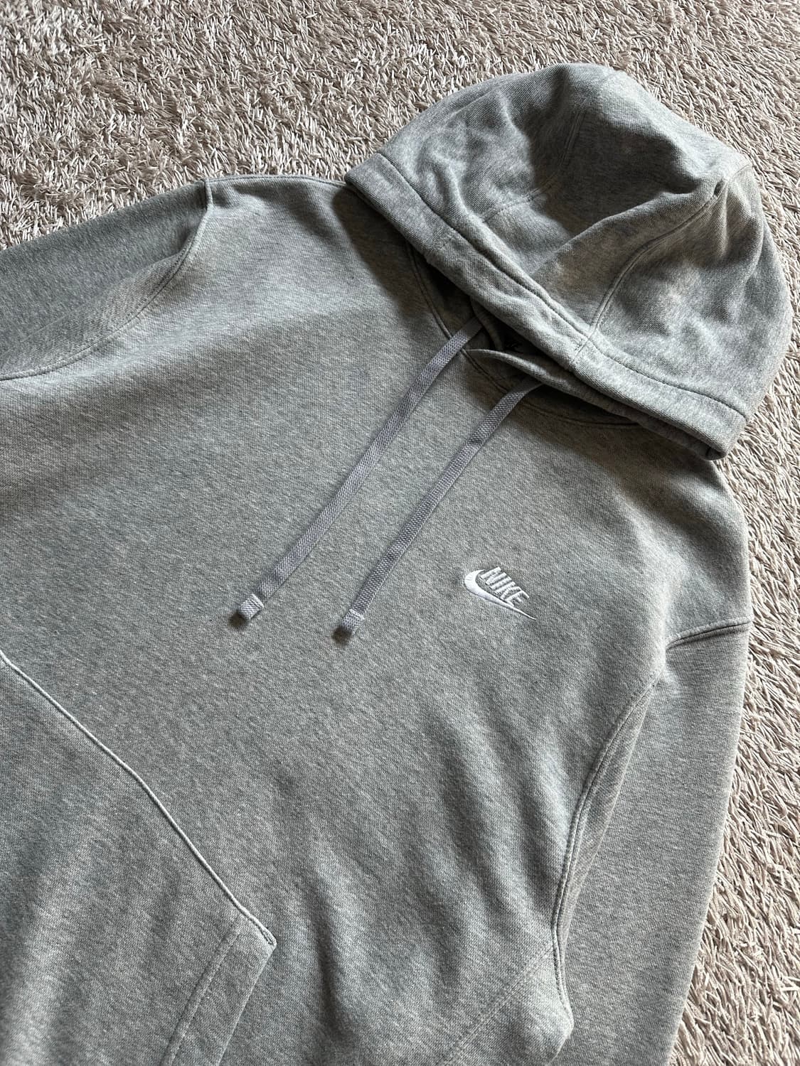 나이키 NIKE 신형 NSW 클럽 스우시 후드티 그레이 상품이미지2