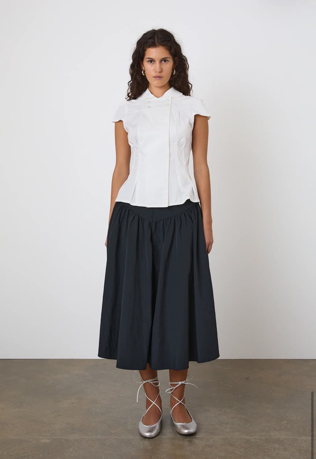 피치덴 The Deba Midi Skirt 데바 미디 스커트 오닉스 상품이미지2