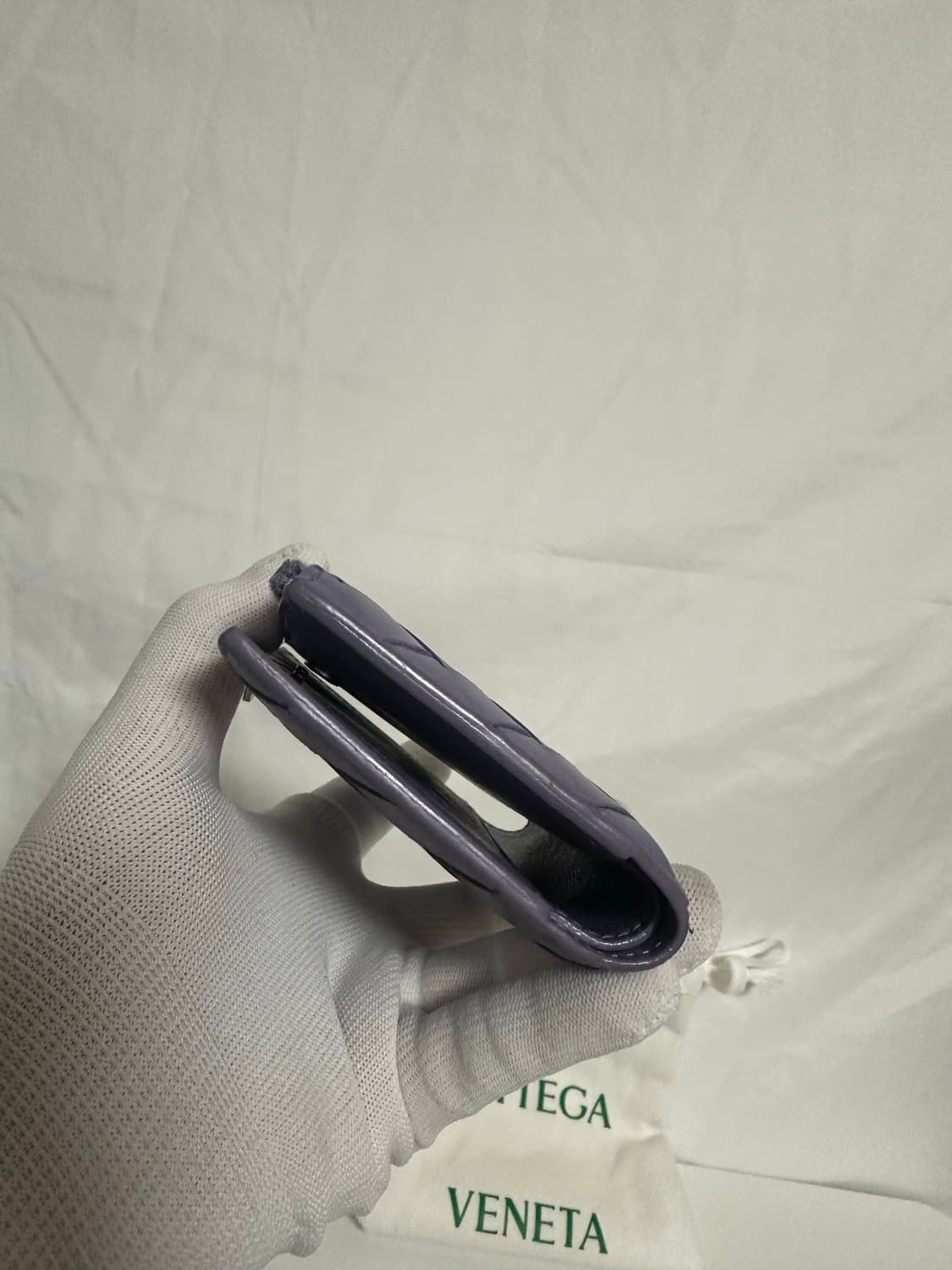 보테가베네타 지퍼 반지갑 라벤더 (OS) 상품이미지6