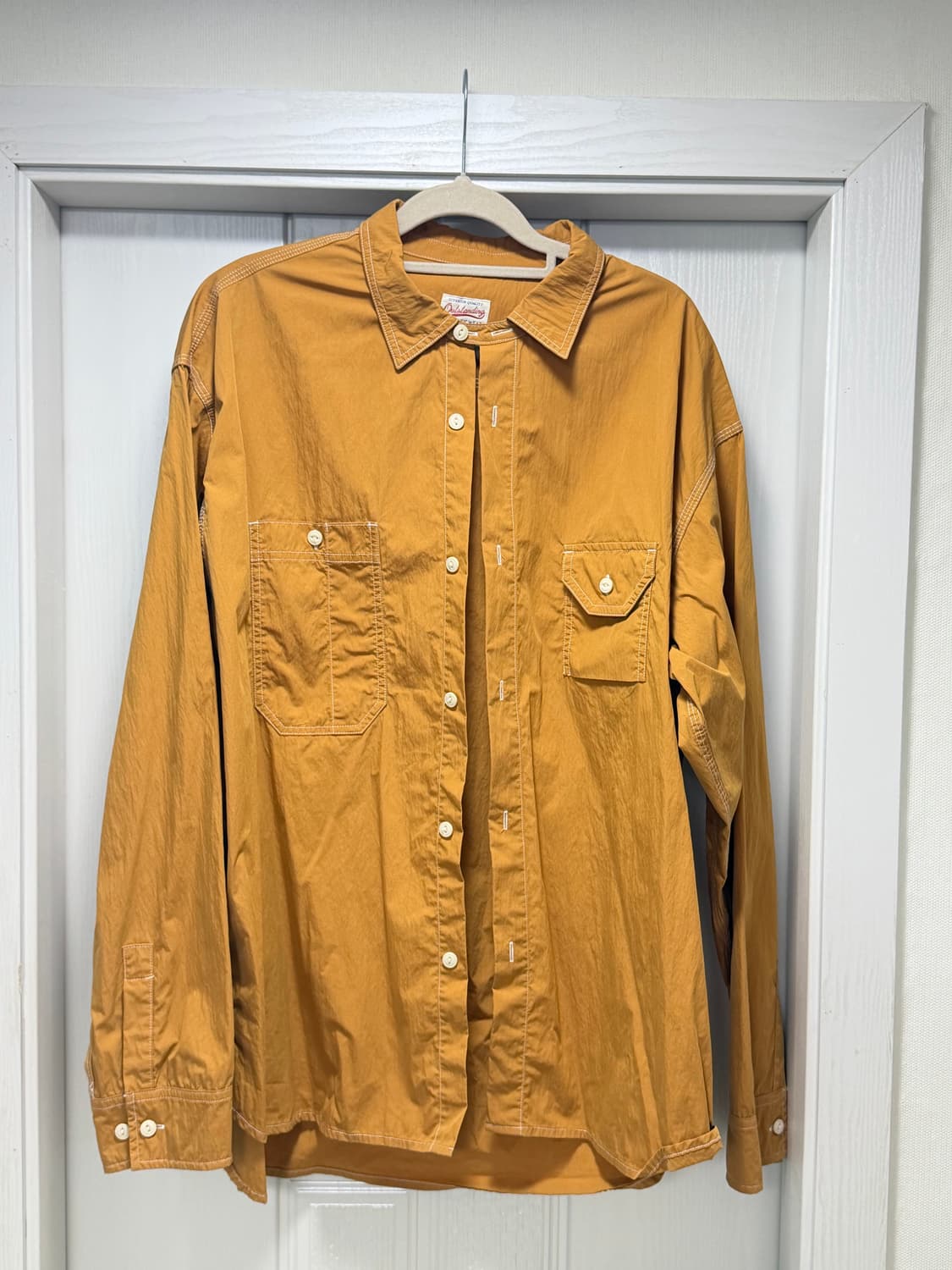 아웃스탠딩 투포켓 워크셔츠 머스타드 L(100~105 상품이미지5