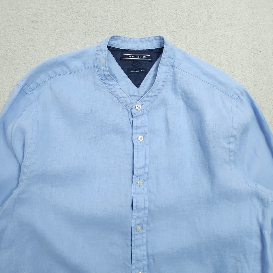 타미힐피거 헨리넥 린넨 셔츠 L 상품이미지2