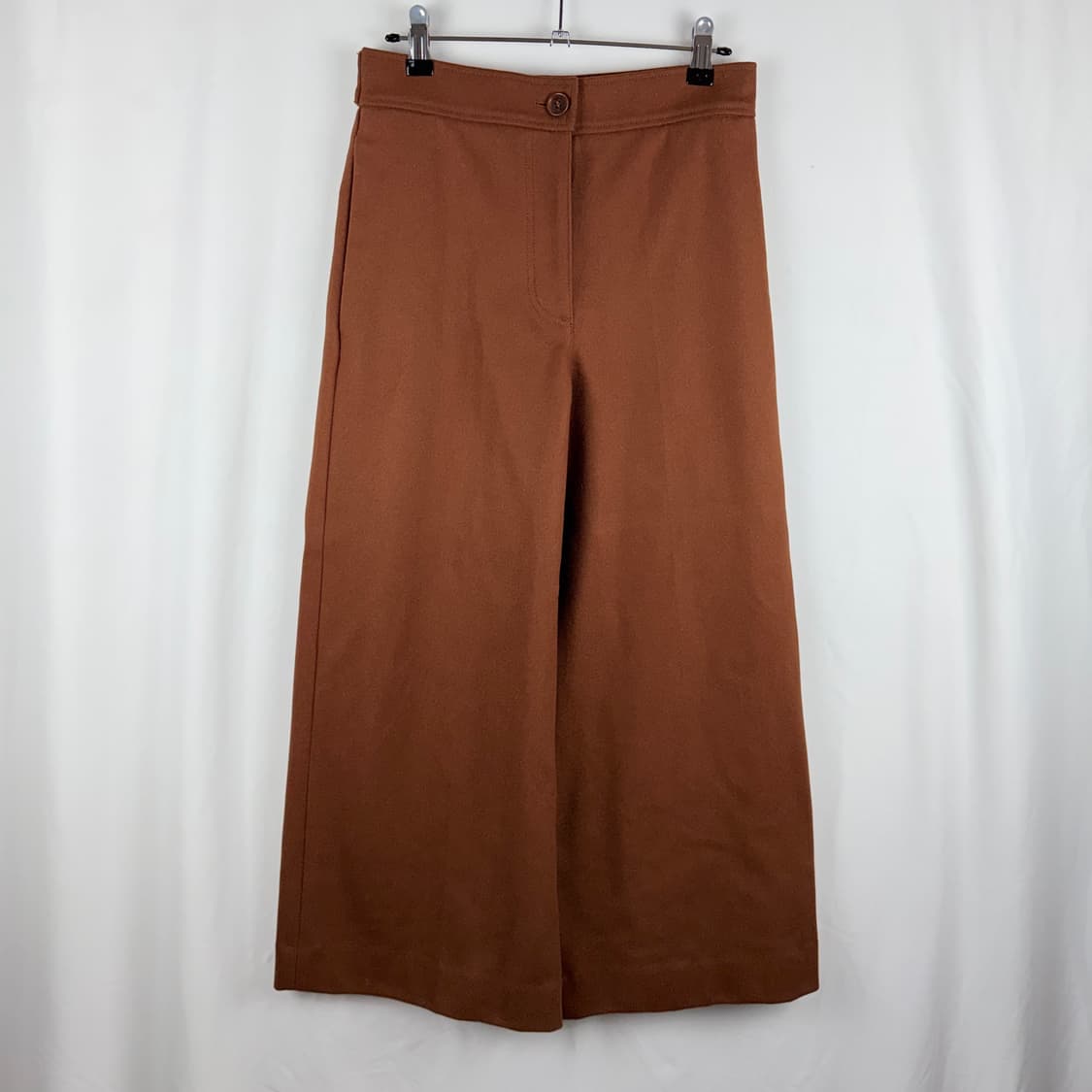 (32) COS 우먼스 와이드 울 팬츠 브라운 상품이미지2