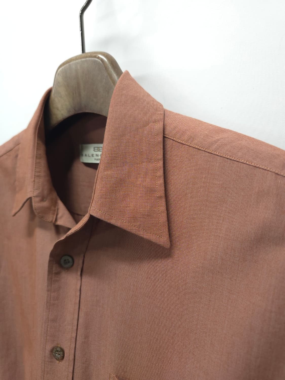 발렌시아가 90's 빈티지 브라운 긴팔 봄여름 셔츠 (95) 상품이미지10