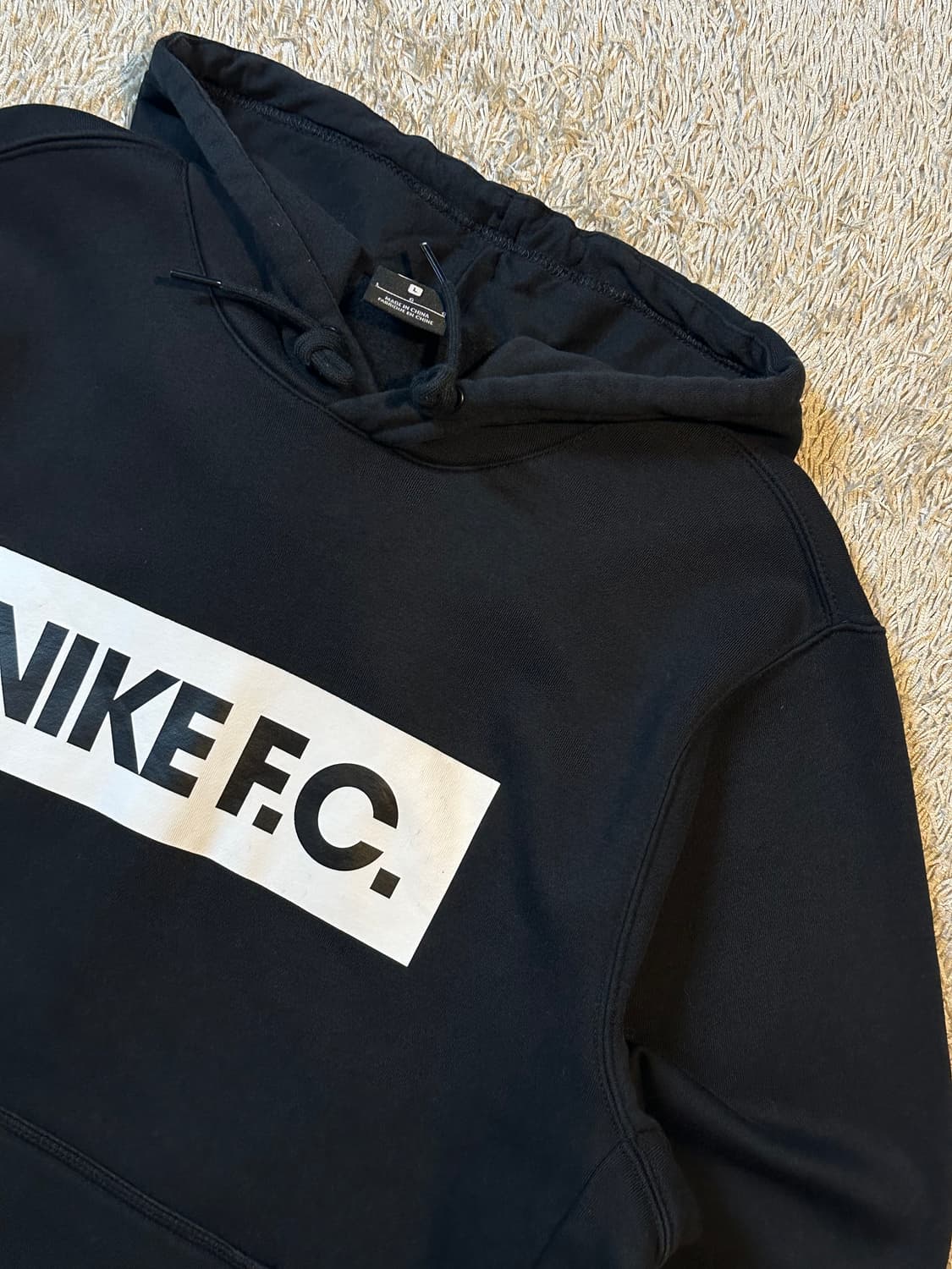 나이키 NIKE 박스로고 기모 후드티 블랙 상품이미지2