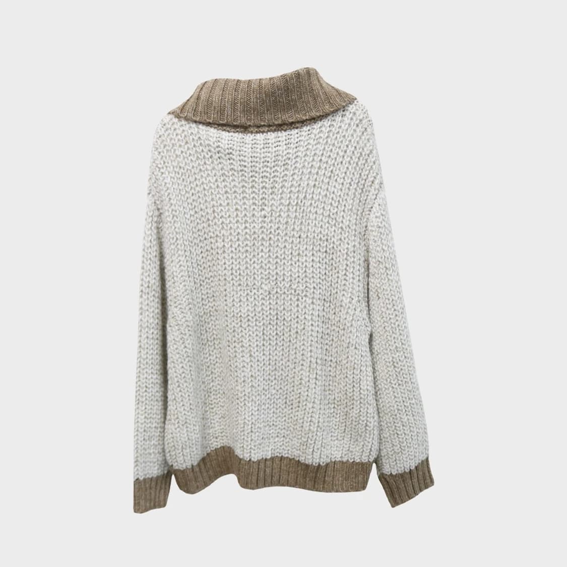 아비렉스 사이드 넥 지퍼 울 혼방 니트 60364 상품이미지2