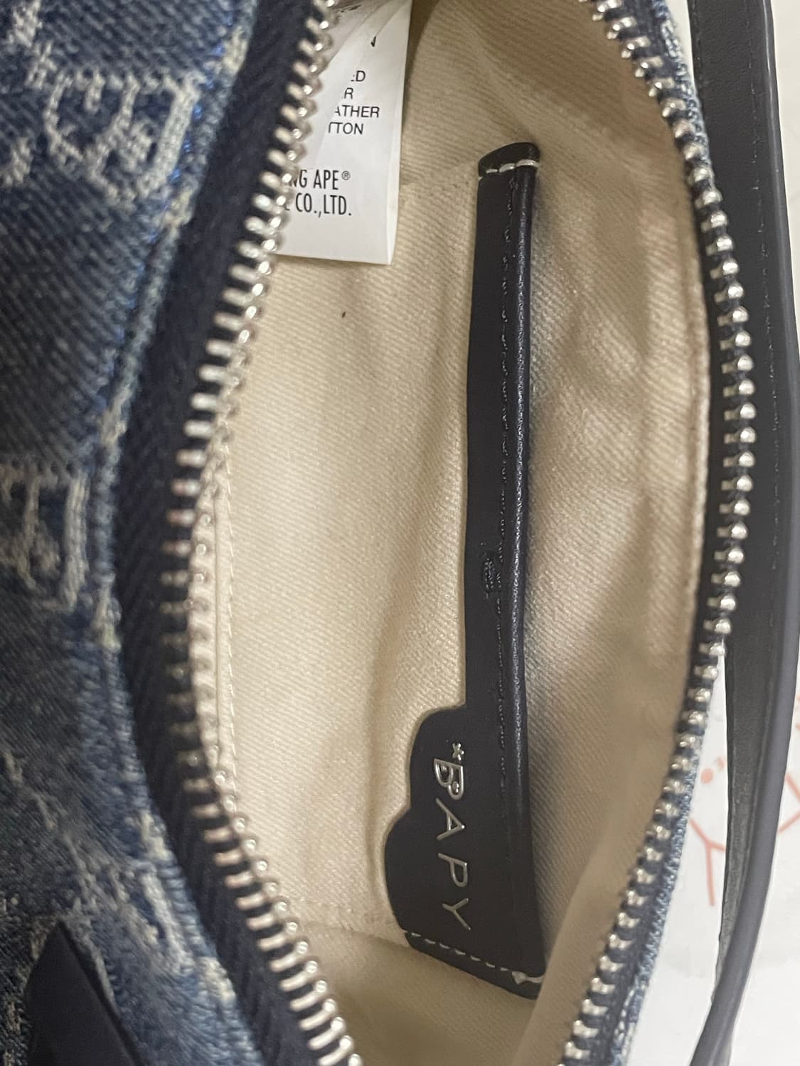 BAPY 원통 데님 y2k 미니 숄더백 상품이미지5