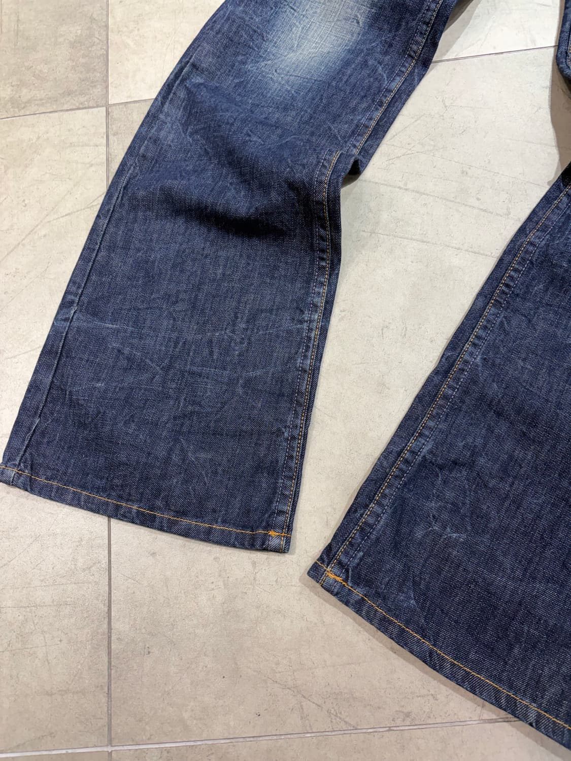 REDPEPPER 레드페퍼 오렌지 펑크 자수 데님팬츠 상품이미지7