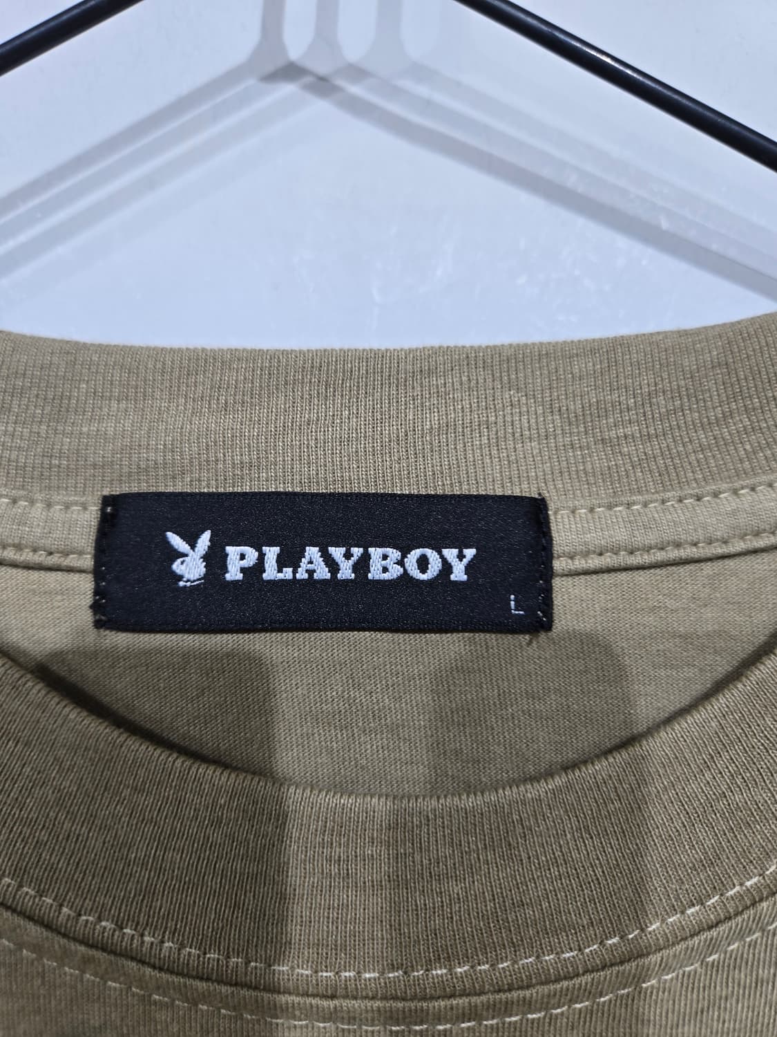 플레이보이 카키색 반팔 티셔츠 상품이미지5