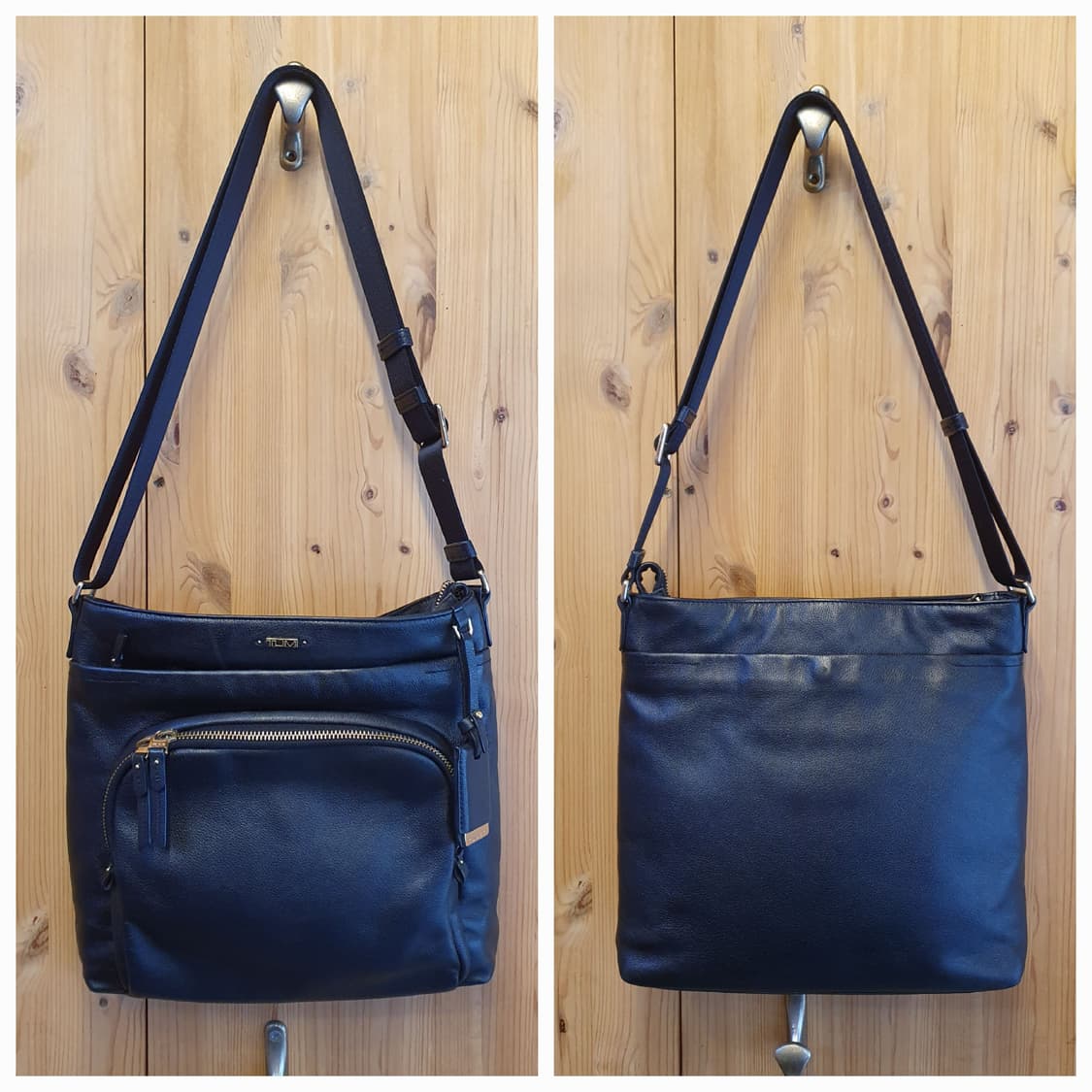 투미 레더 블랙 크로스백  상품이미지2