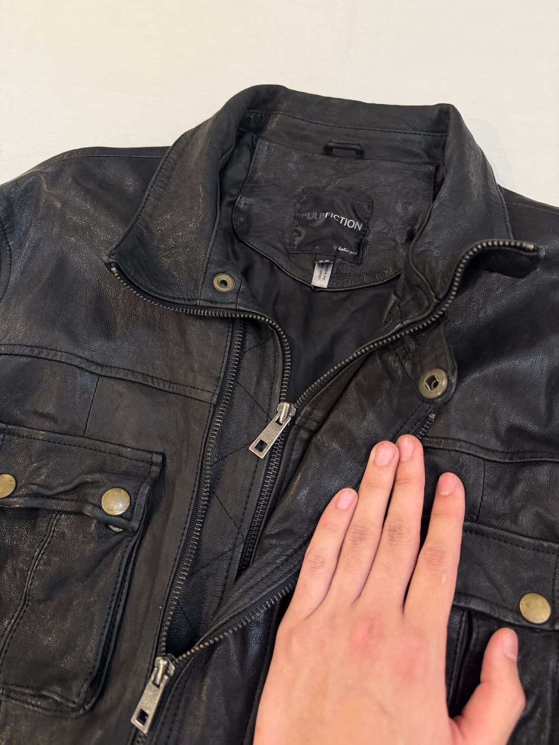 PULP FICTION 펄프픽션 멀티포켓 빈티지 가죽자켓 상품이미지3