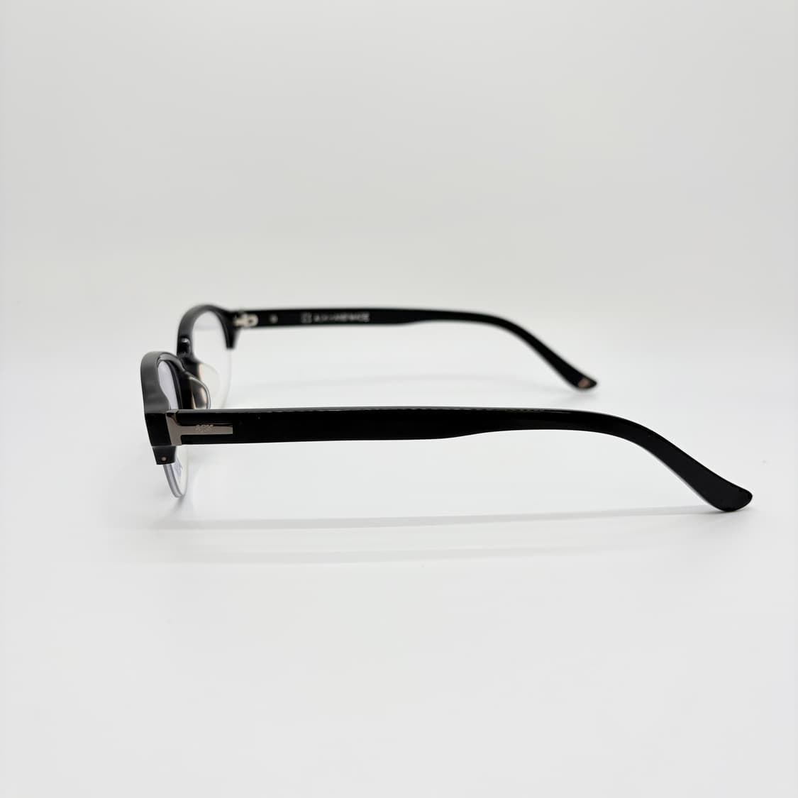 ASK 오벌형 블랙 반뿔테 빈티지안경 상품이미지4