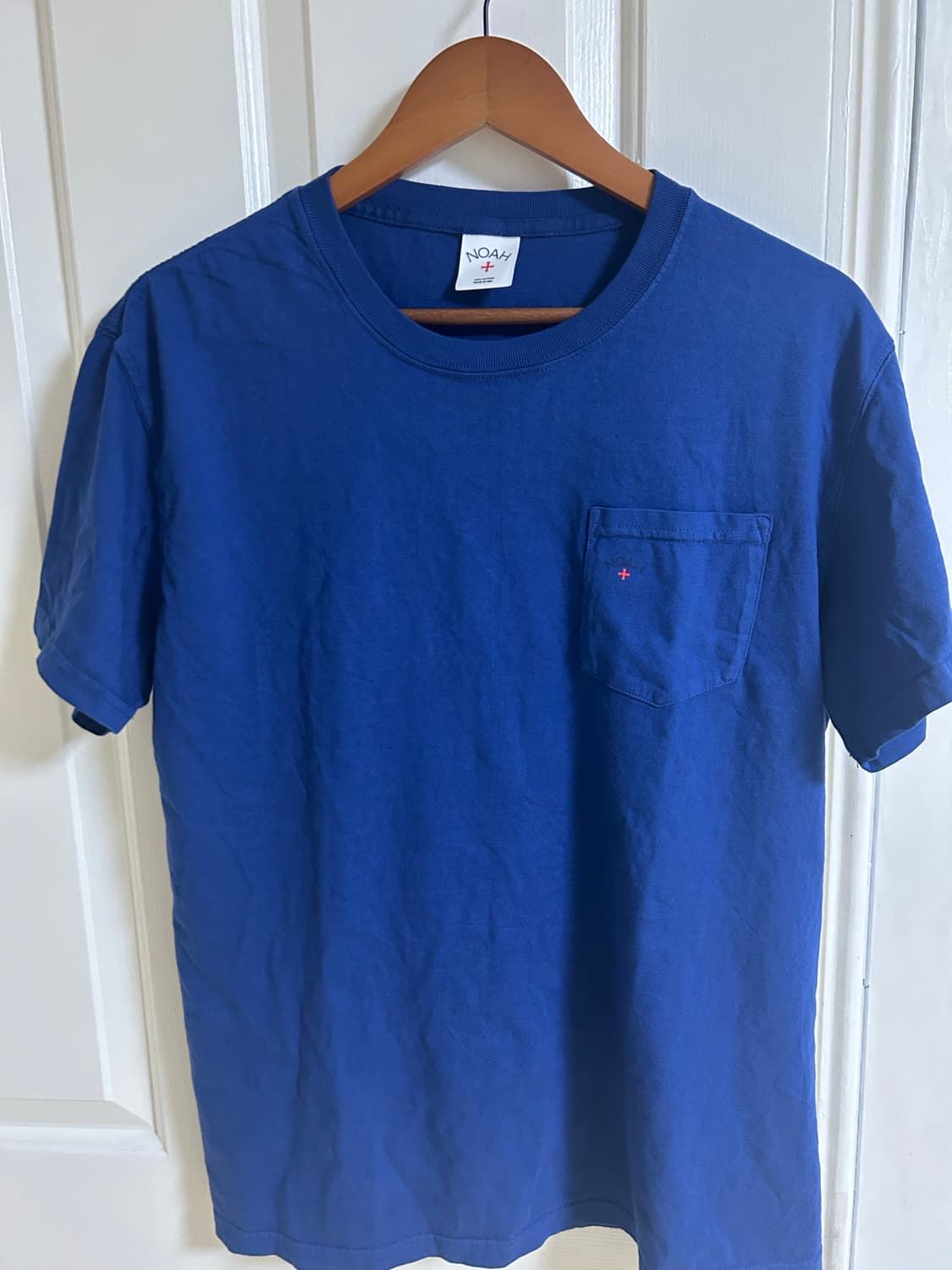 노아 코어 로고 포켓 티셔츠 블루 상품이미지2