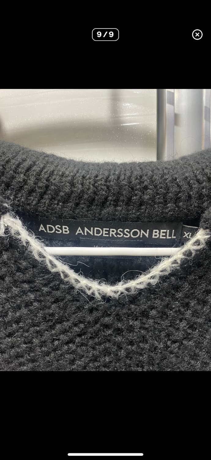 앤더슨벨 블랙 니트 XL 상품이미지5