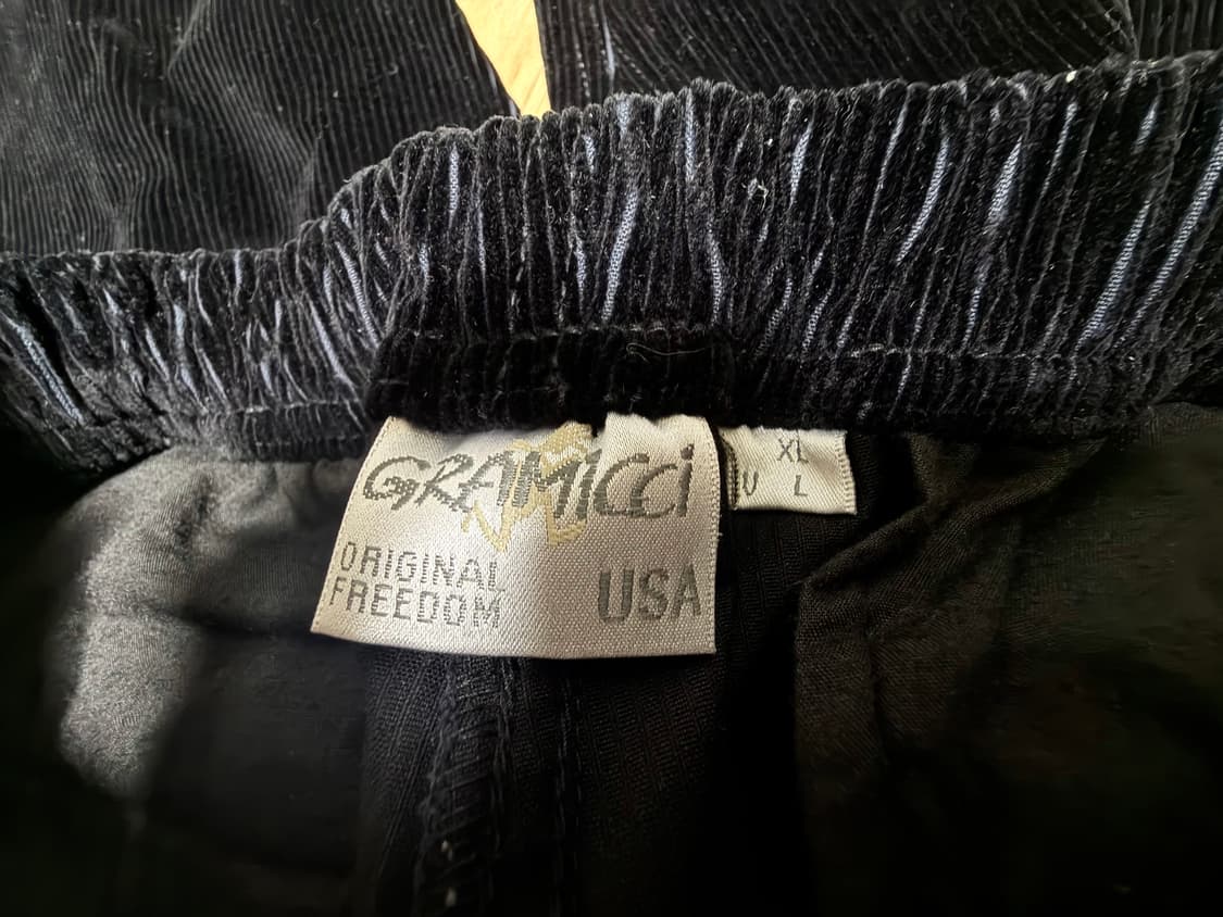 그라미치 블랙 코듀로이 팬츠 XL 상품이미지3