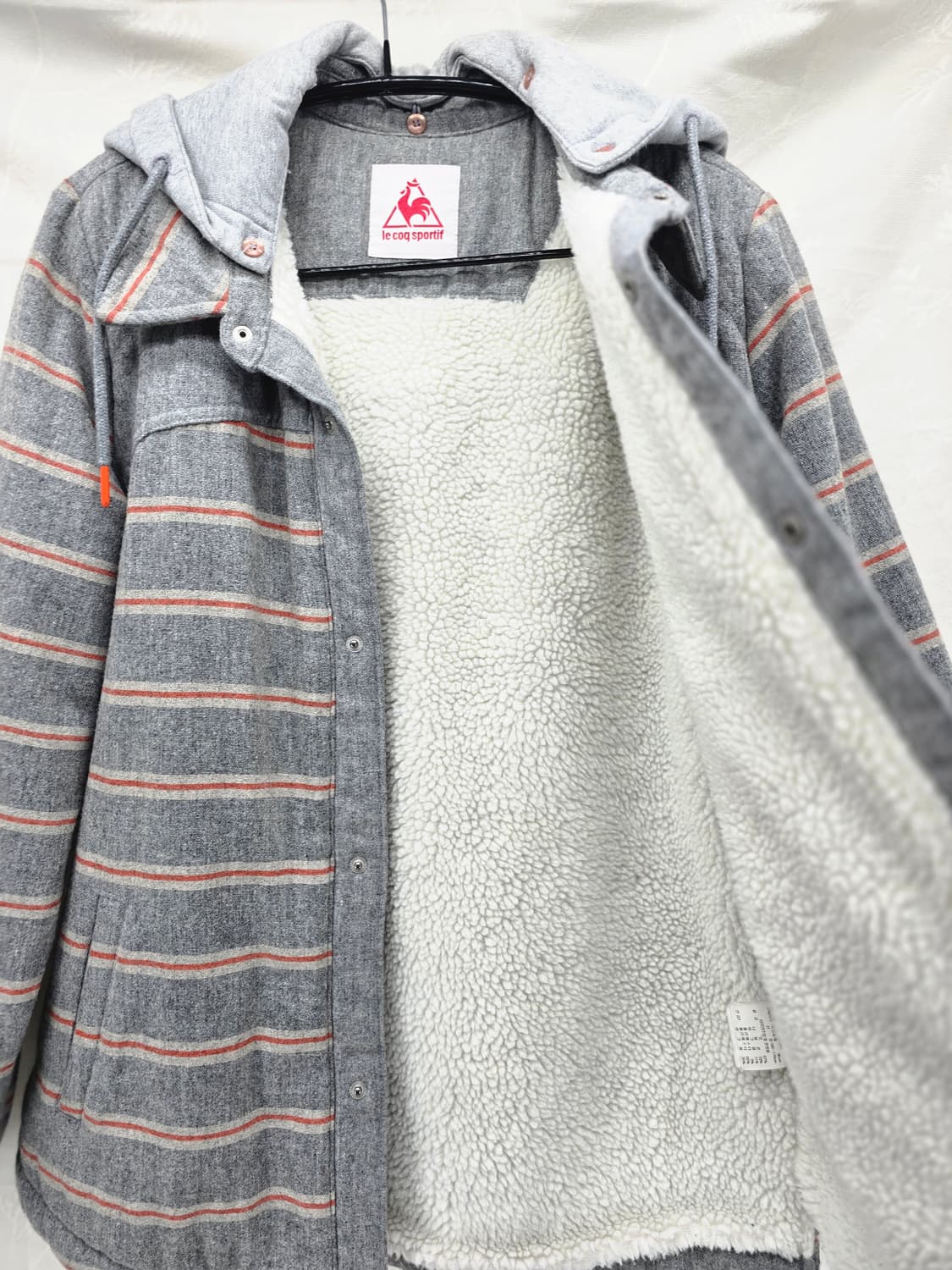 르꼬끄 스트라이프 뽀글이 안감 자켓 Y2K 상품이미지7