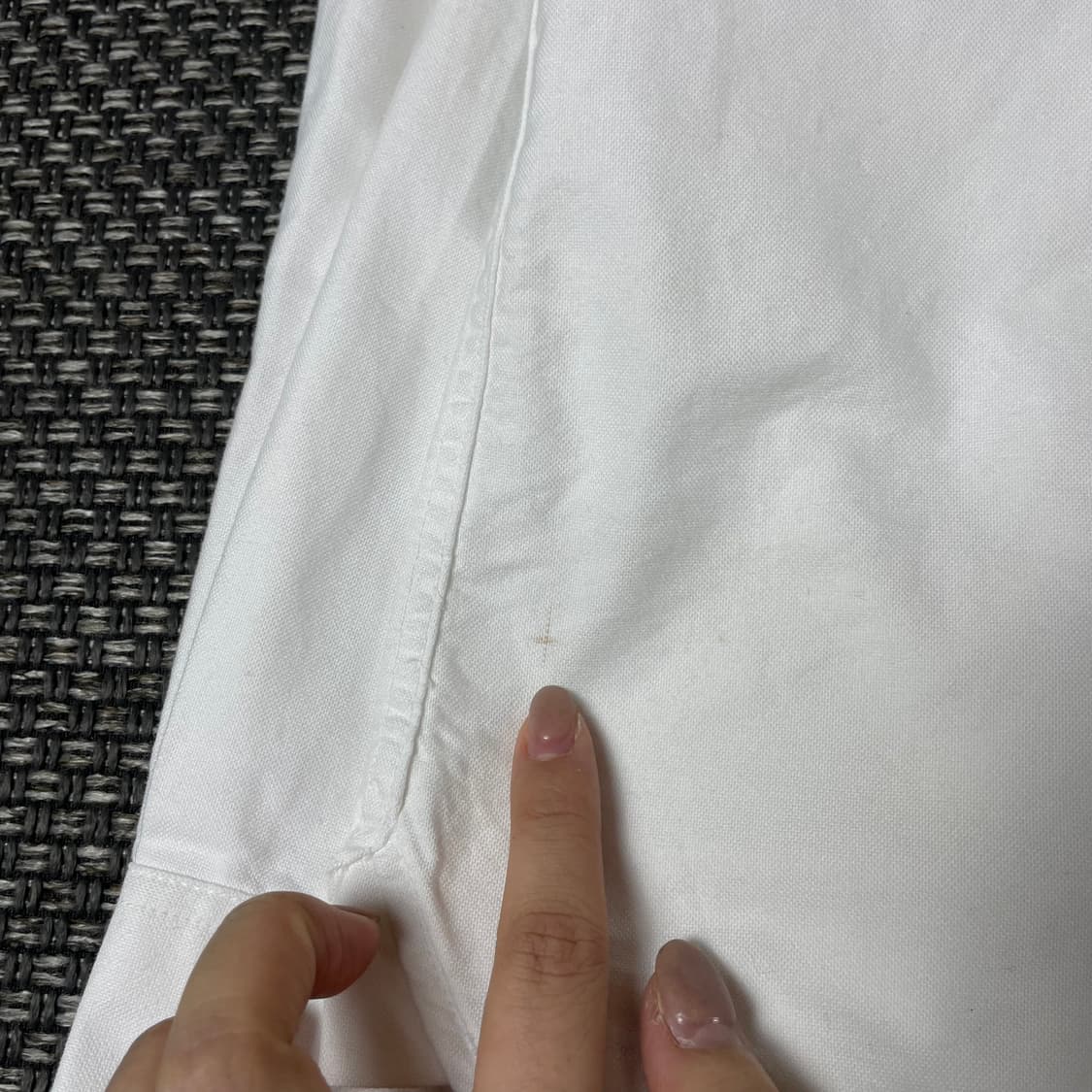 커버낫 화이트 원포켓 긴팔 셔츠 XL 상품이미지5