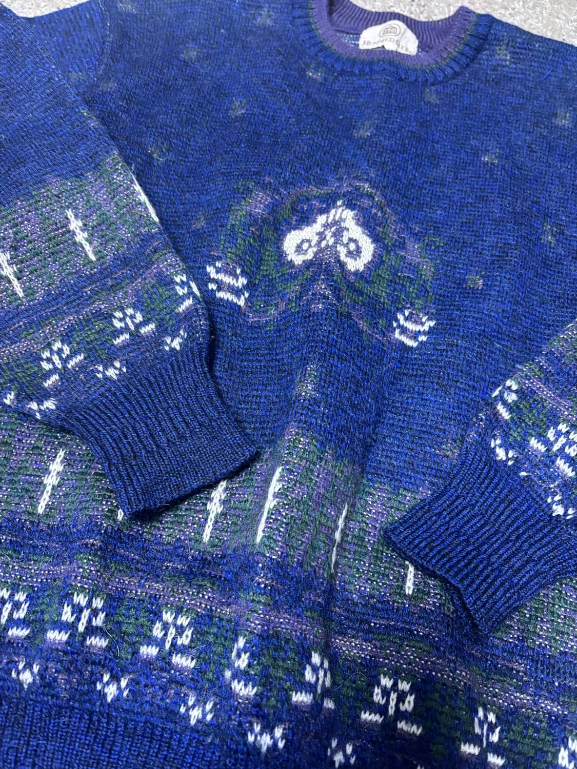 일제 모헤어 니트 사이즈 100 상품이미지2