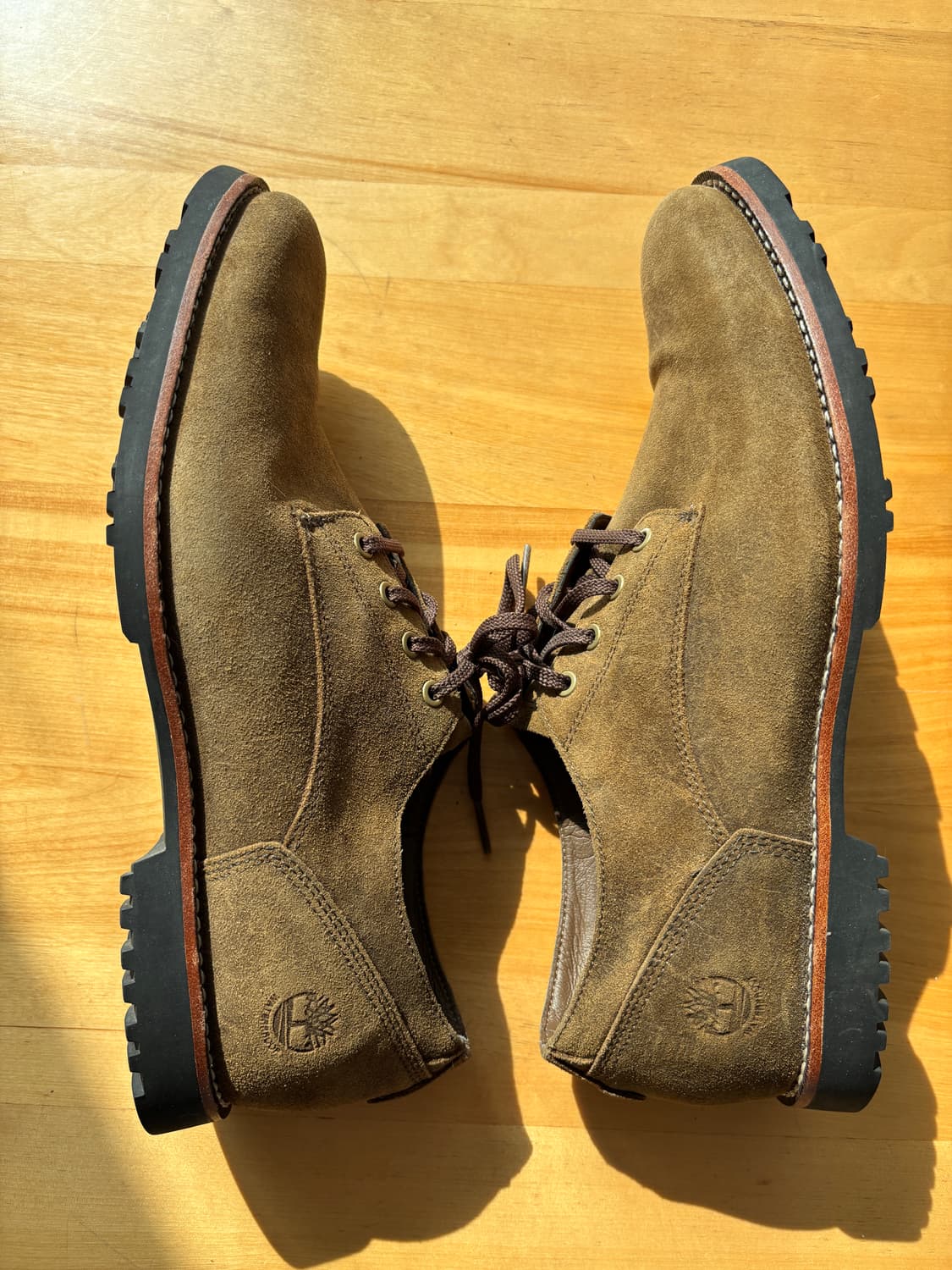 Vintage Timberland 브라운 스웨이드 더비 US8.5/265 상품이미지5