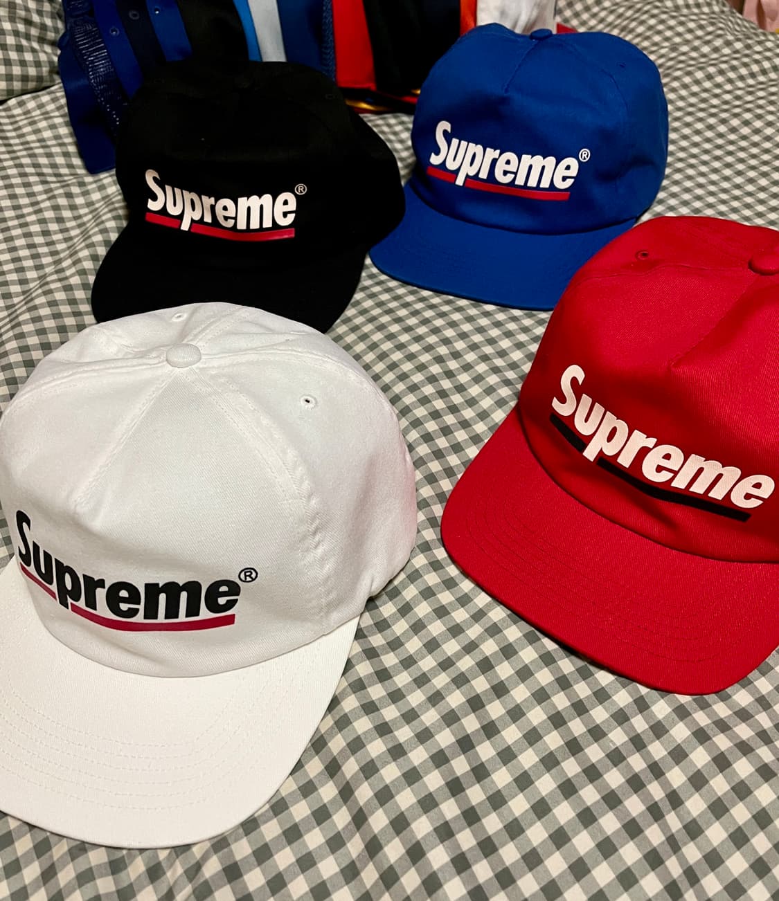 슈프림 언더라인 스냅백 블루 상품이미지7