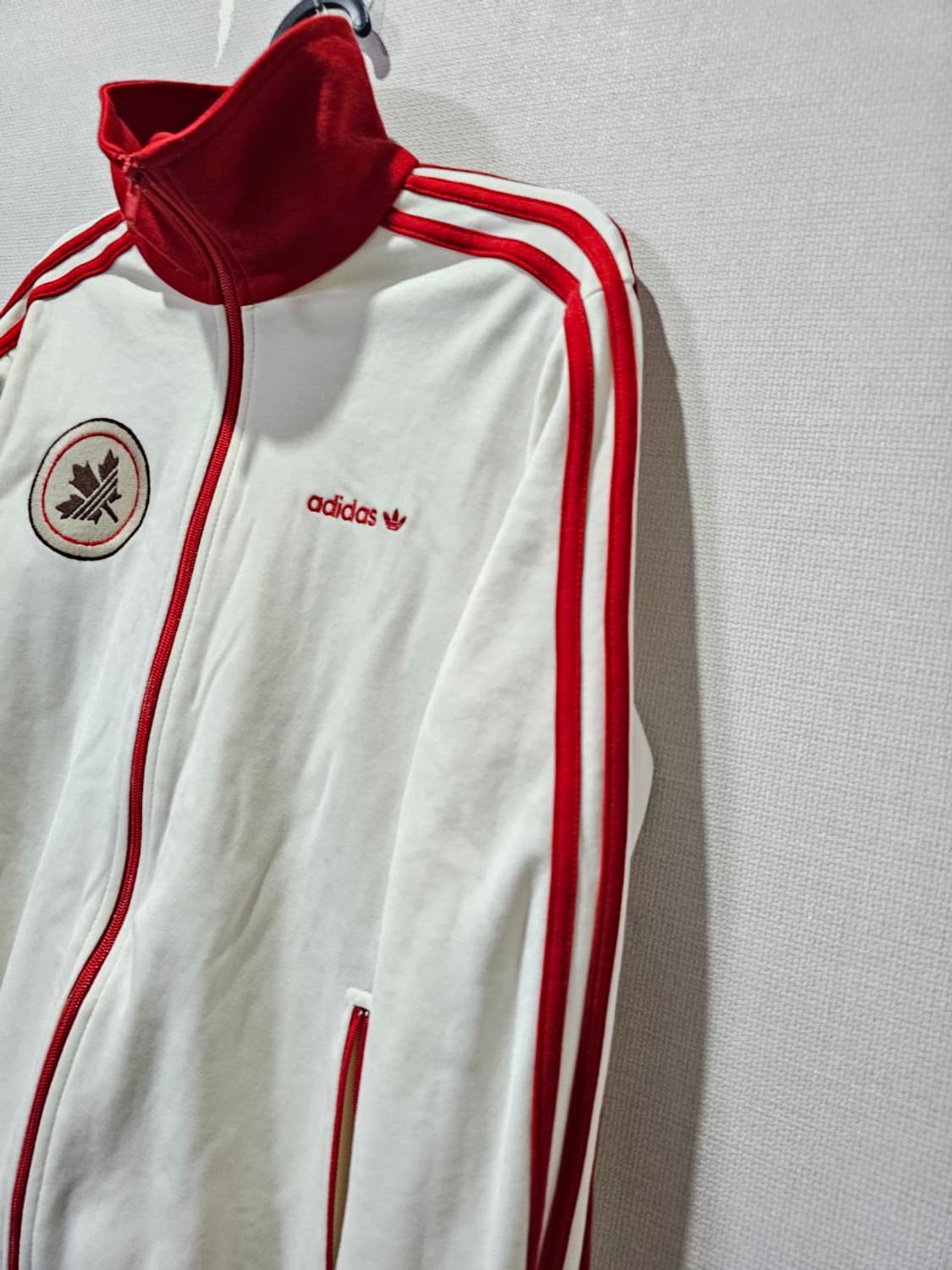 아디다스 캐나다 흰빨 트랙탑 져지집업 95 / M 상품이미지2