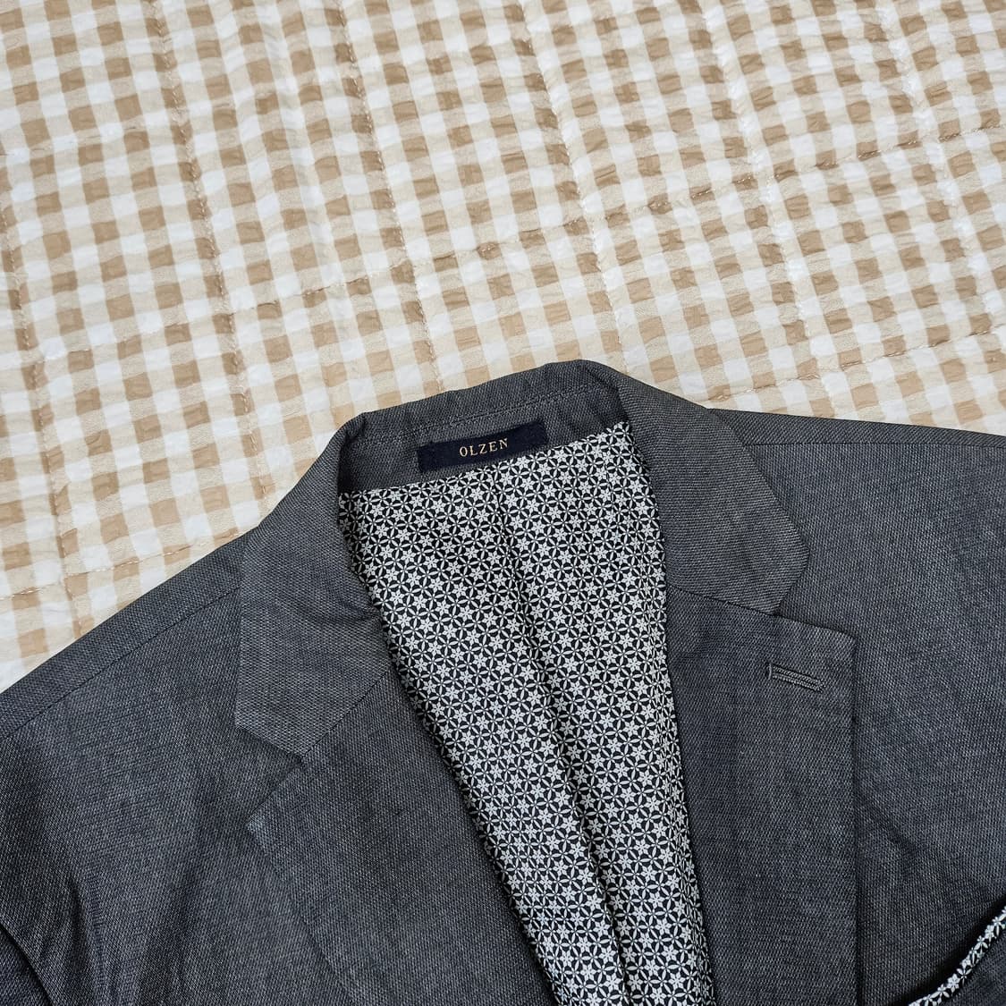 올젠 린넨 간절기 블레이저 자켓 남자100 상품이미지2