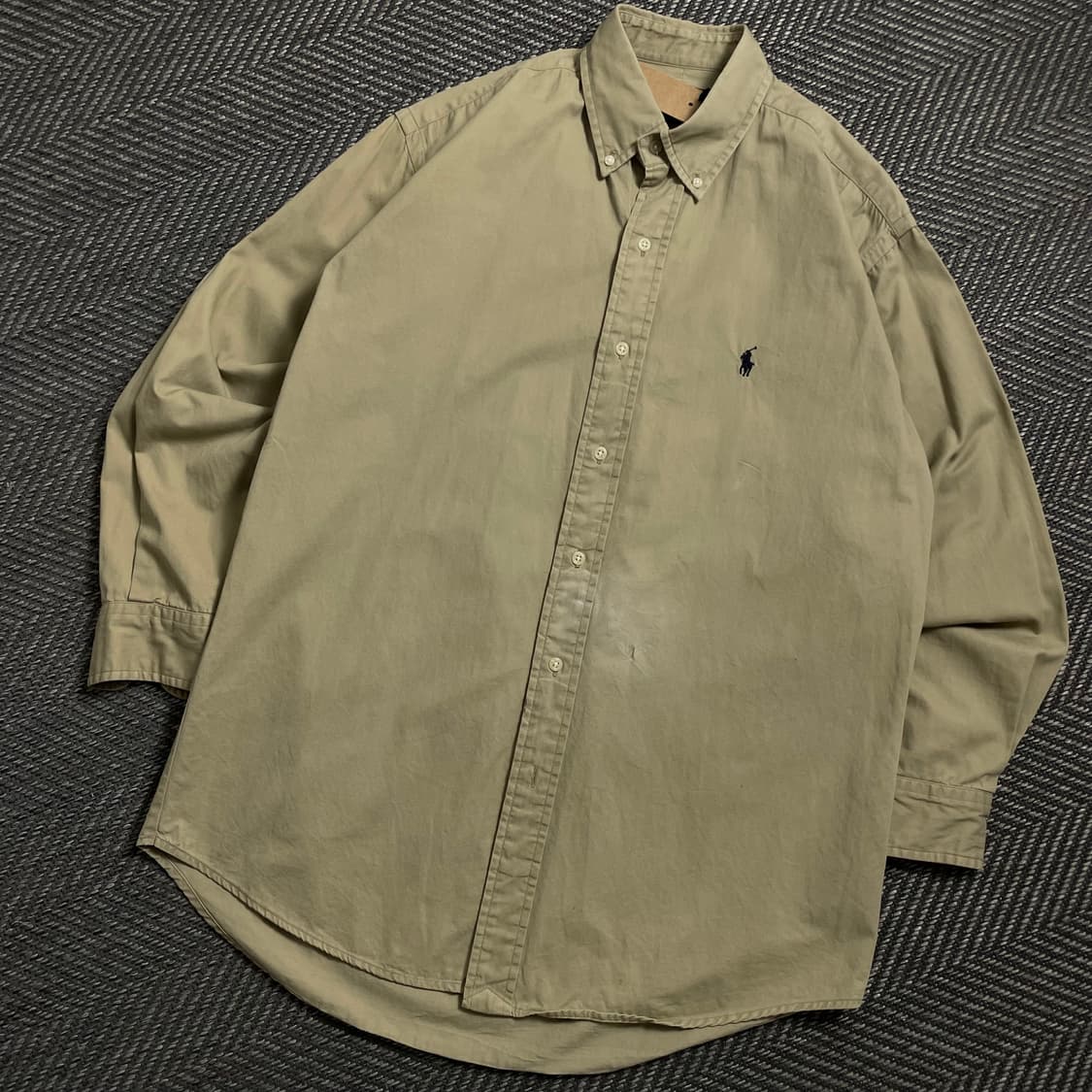 폴로 랄프로렌 포니 로고 옥스포드 셔츠 베이지y 4538 상품이미지1