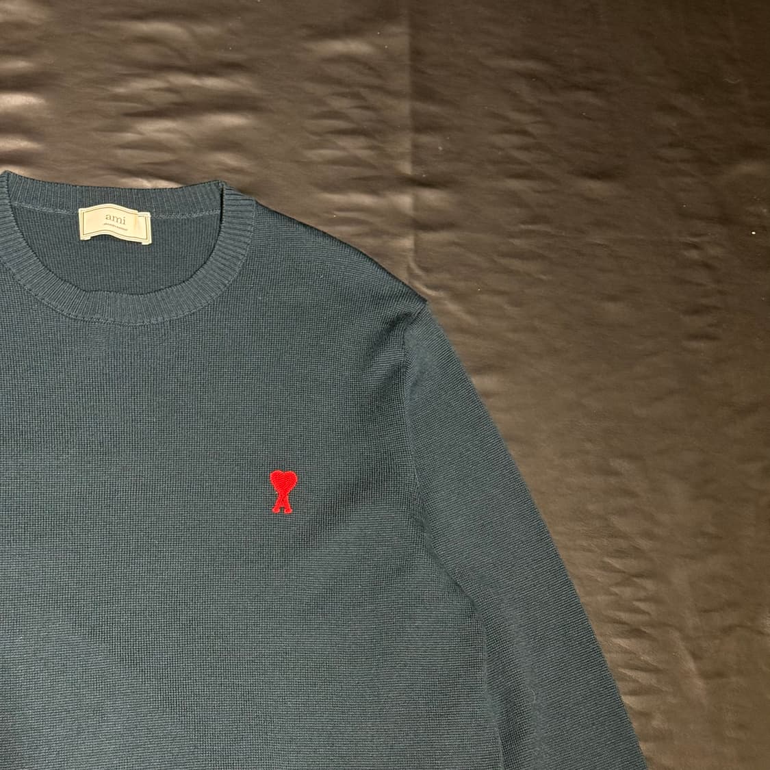 아미 스몰로고 그린 니트 상품이미지3