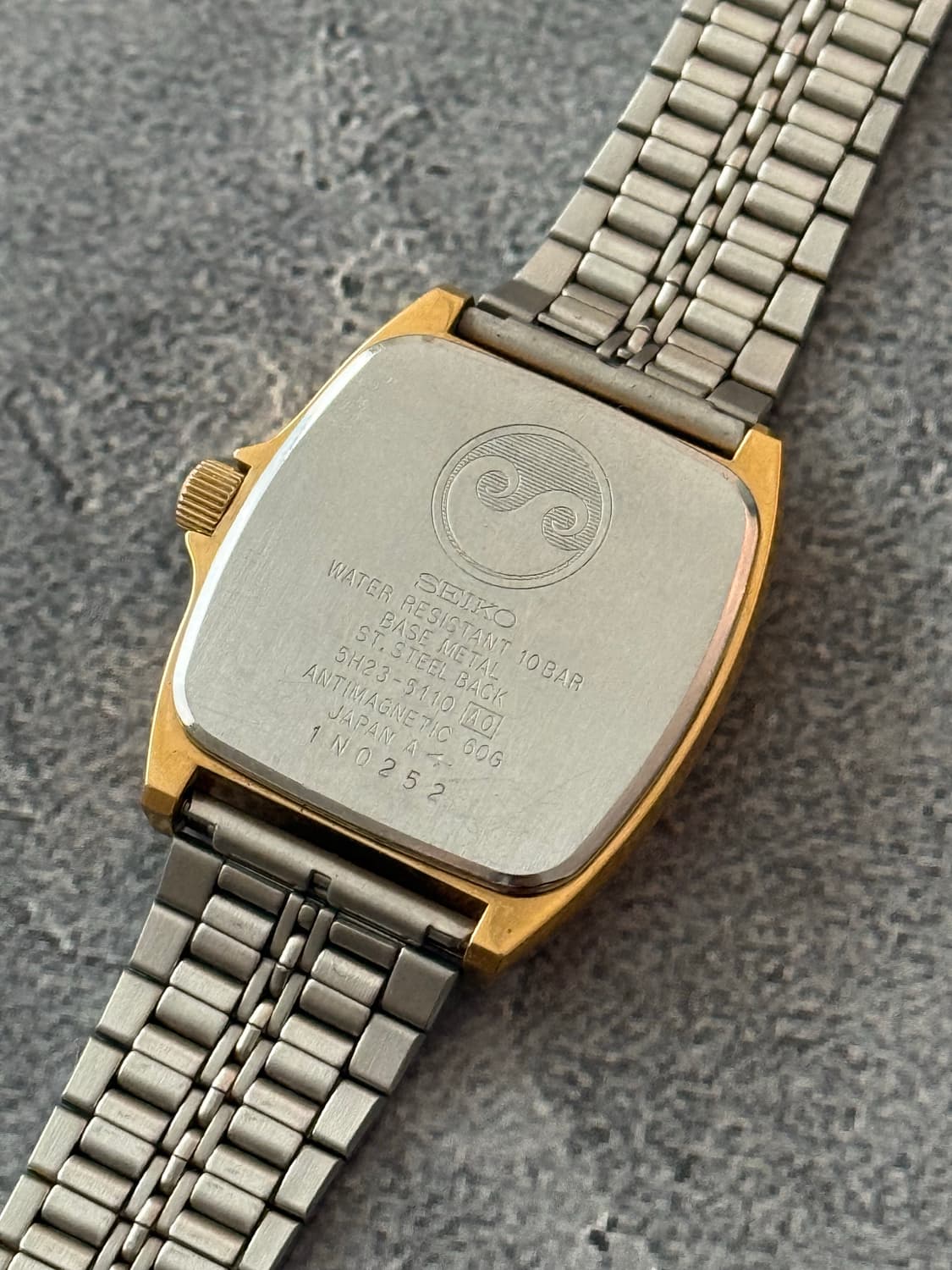 세이코 Seiko Chronos 콤비 스퀘어 쿼츠 상품이미지5