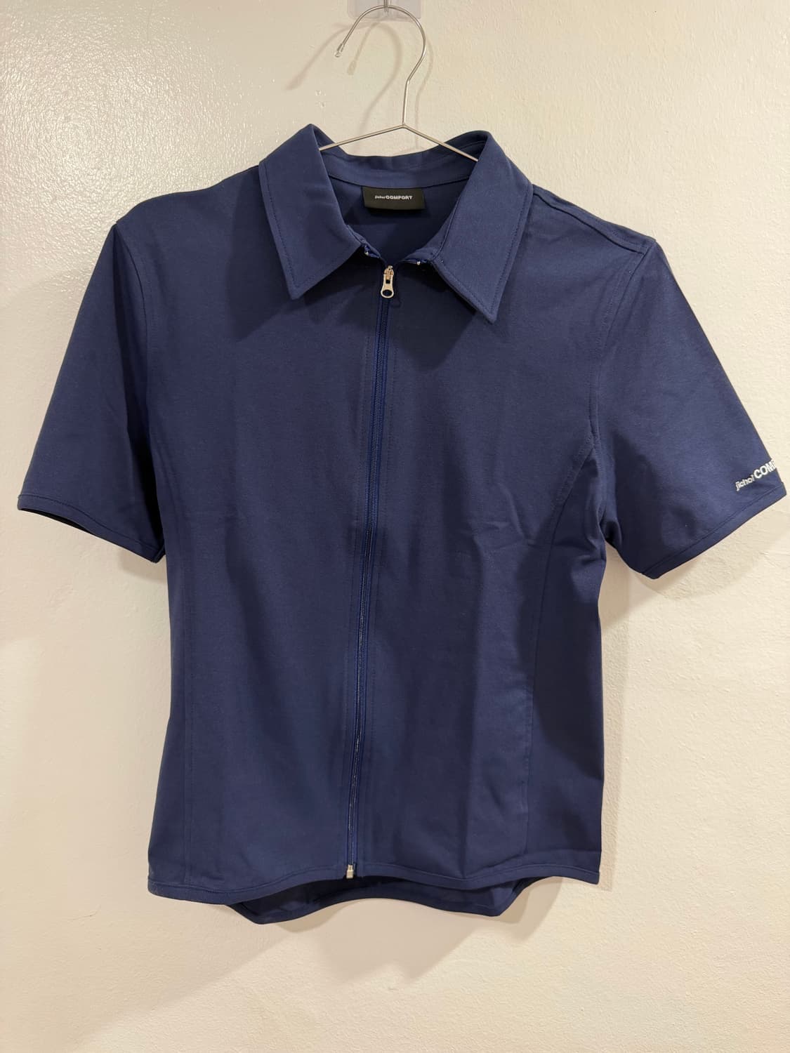 지초이 25-002 ZIP SHIRT (NAVY) 상품이미지2