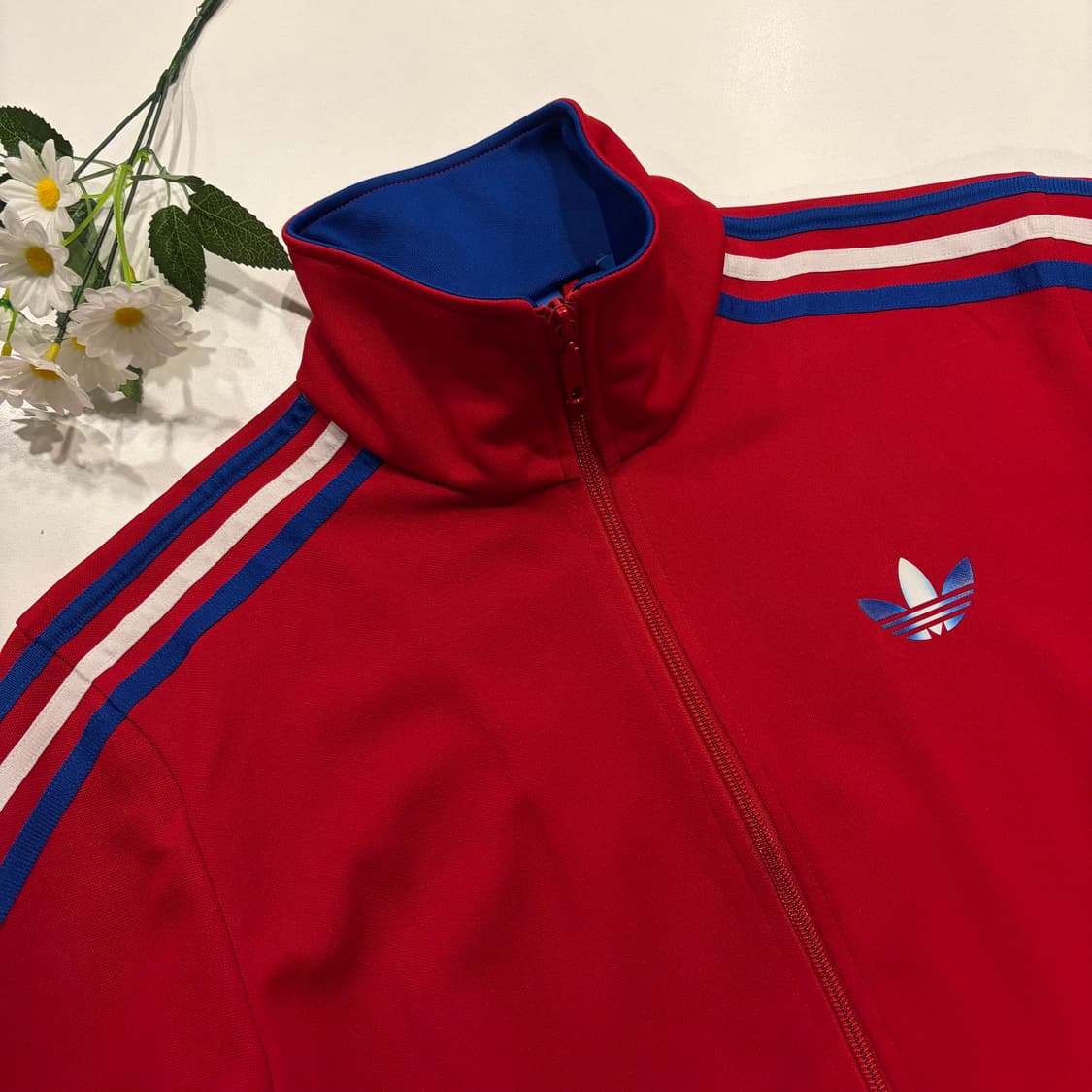 [95] 13s 아디다스 파이어버드 삼선 트랙탑 레드/블루 B746 상품이미지3