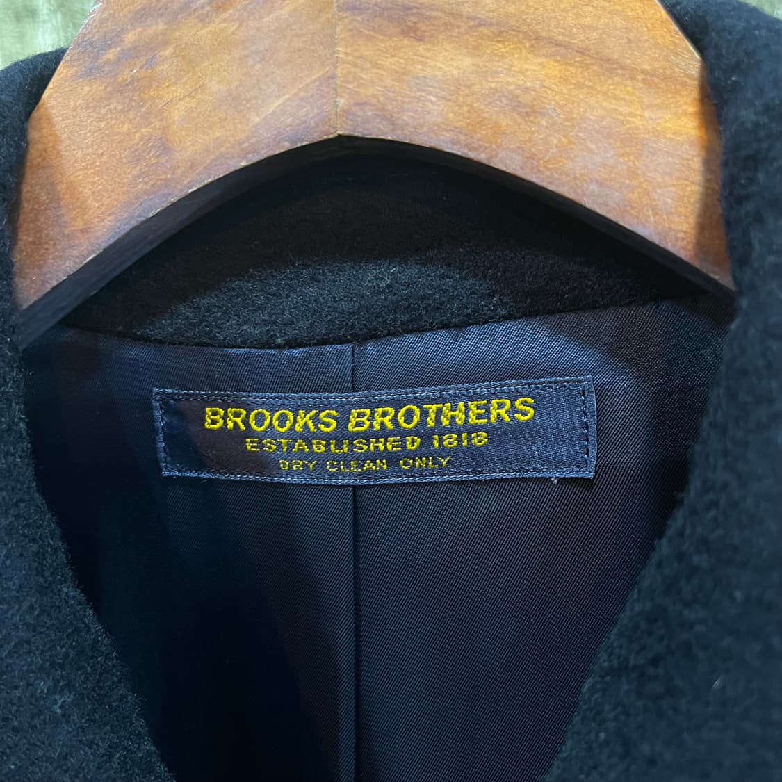 브룩스 브라더스 네이비 금장 버튼 울 코트 상품이미지4