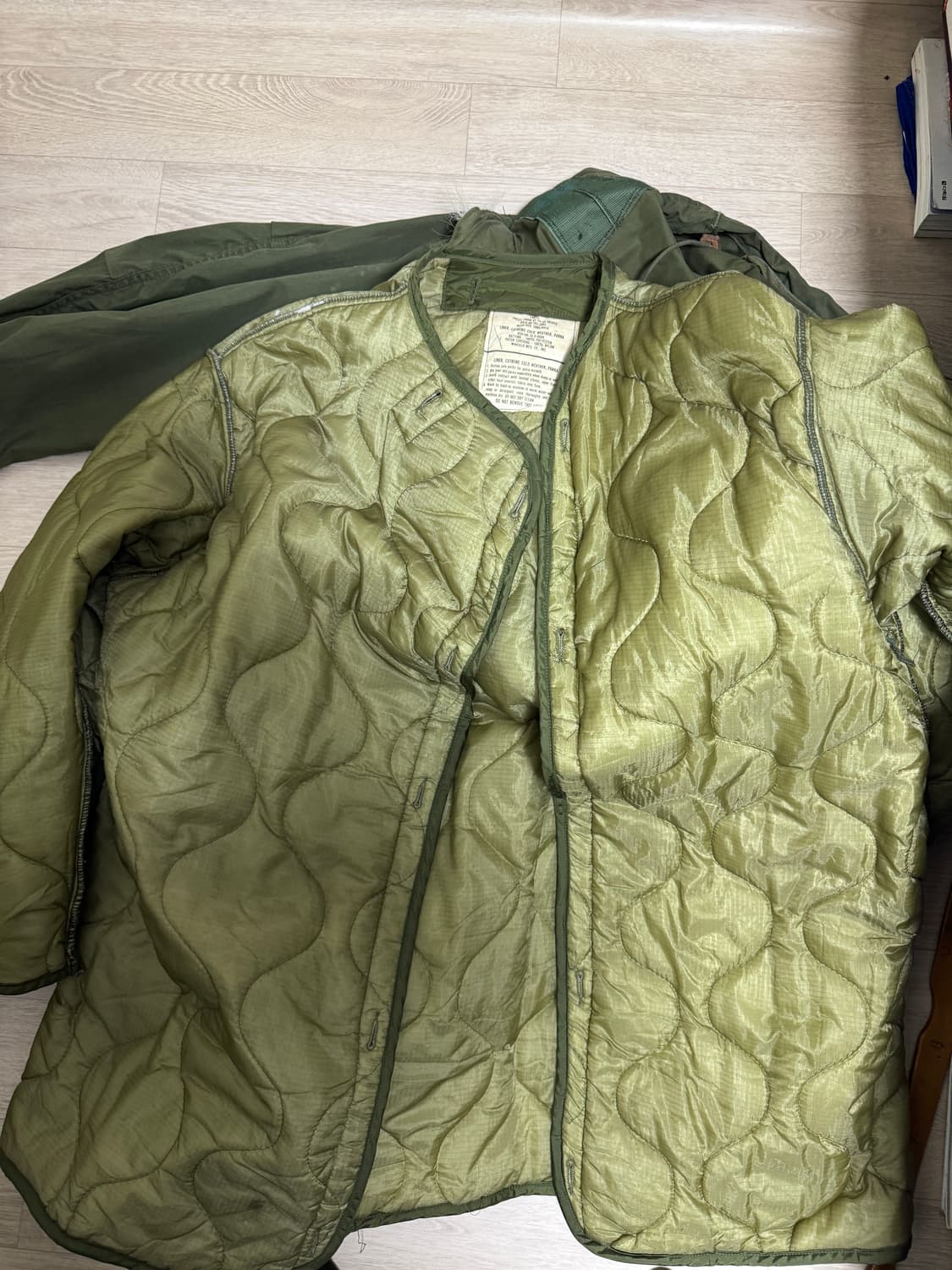 80s 소슈 M65 피쉬테일 오리지날 개파카 판매 상품이미지8