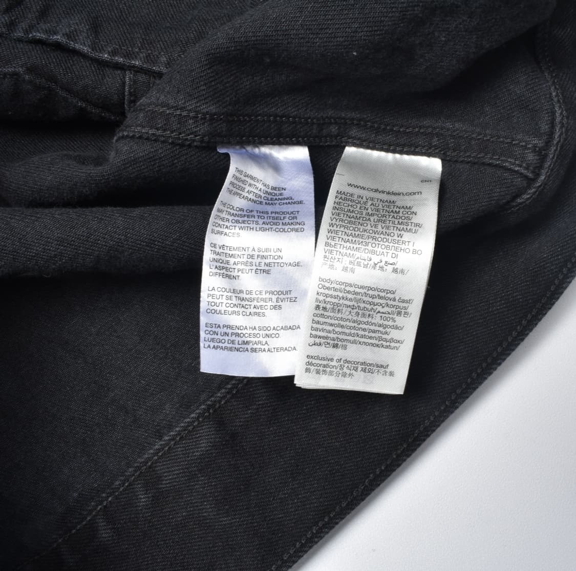 캘빈클라인 흑청 블랙 트러커 데님 청자켓 상품이미지6