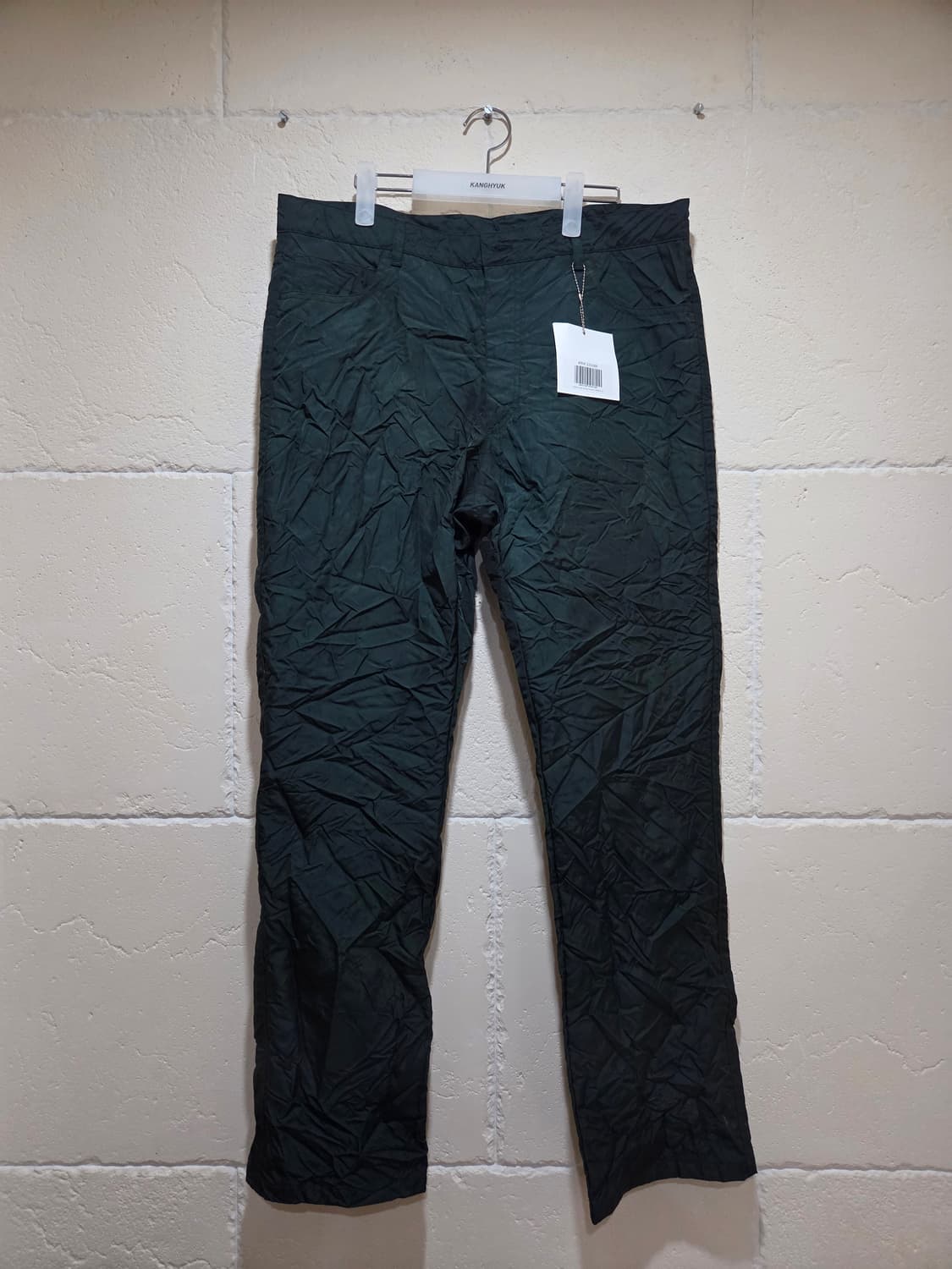 강혁 메탈릭블루 에어뱃 트라우저 그린 XL 상품이미지1