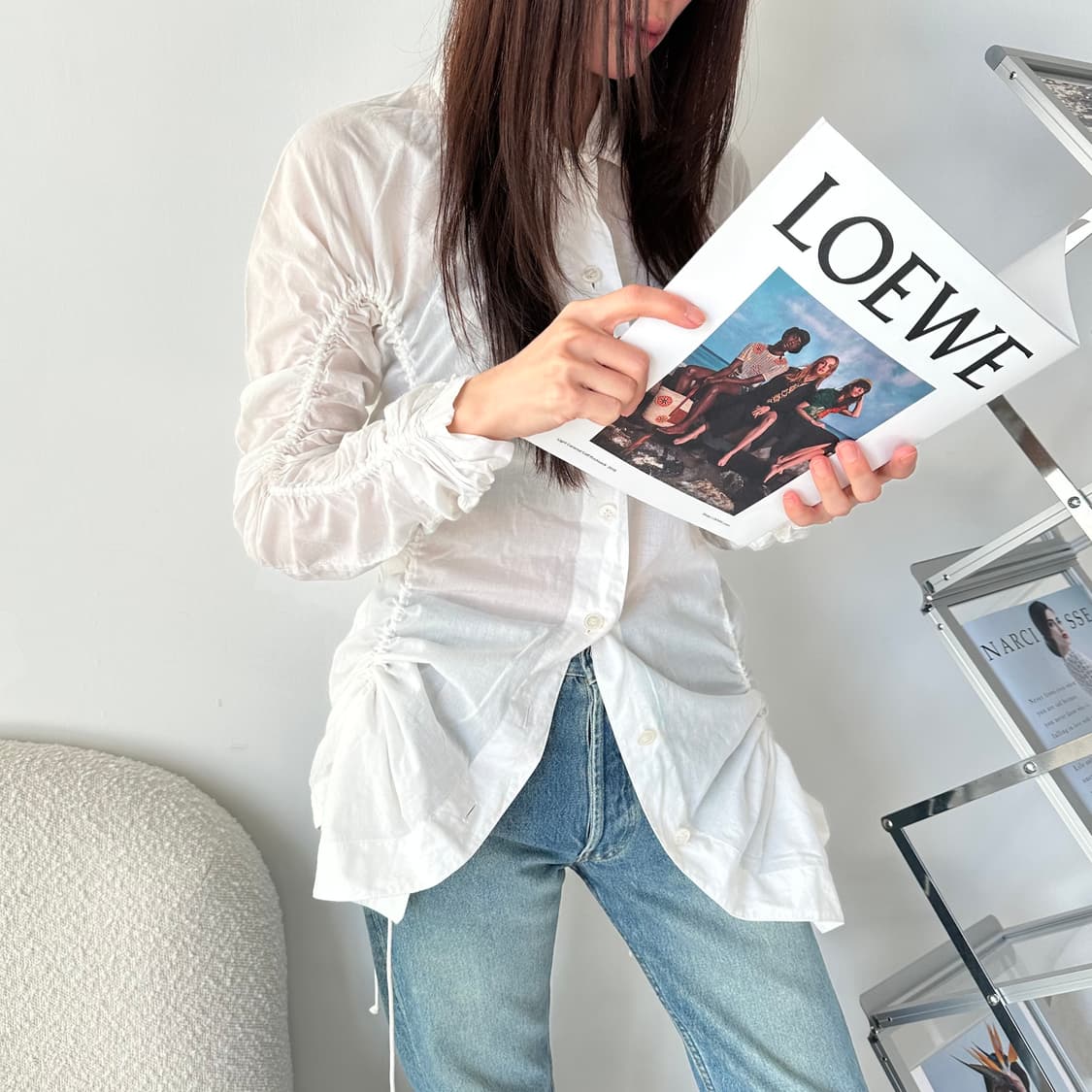 이세이미야케 issey miyake 플리츠 롱셔츠 상품이미지1