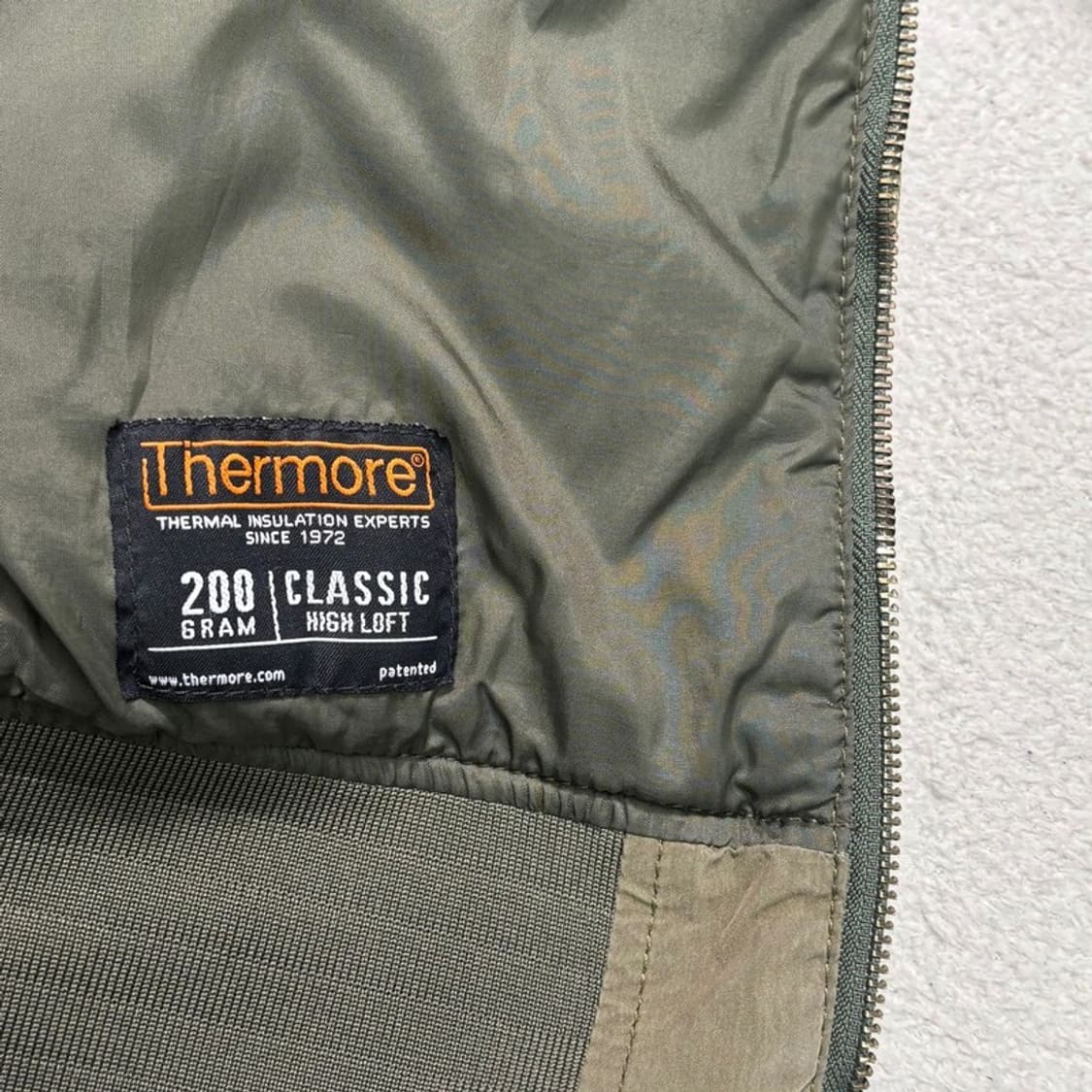 LEVIS 퀄팅 봄버 자켓 카키 L 상품이미지6