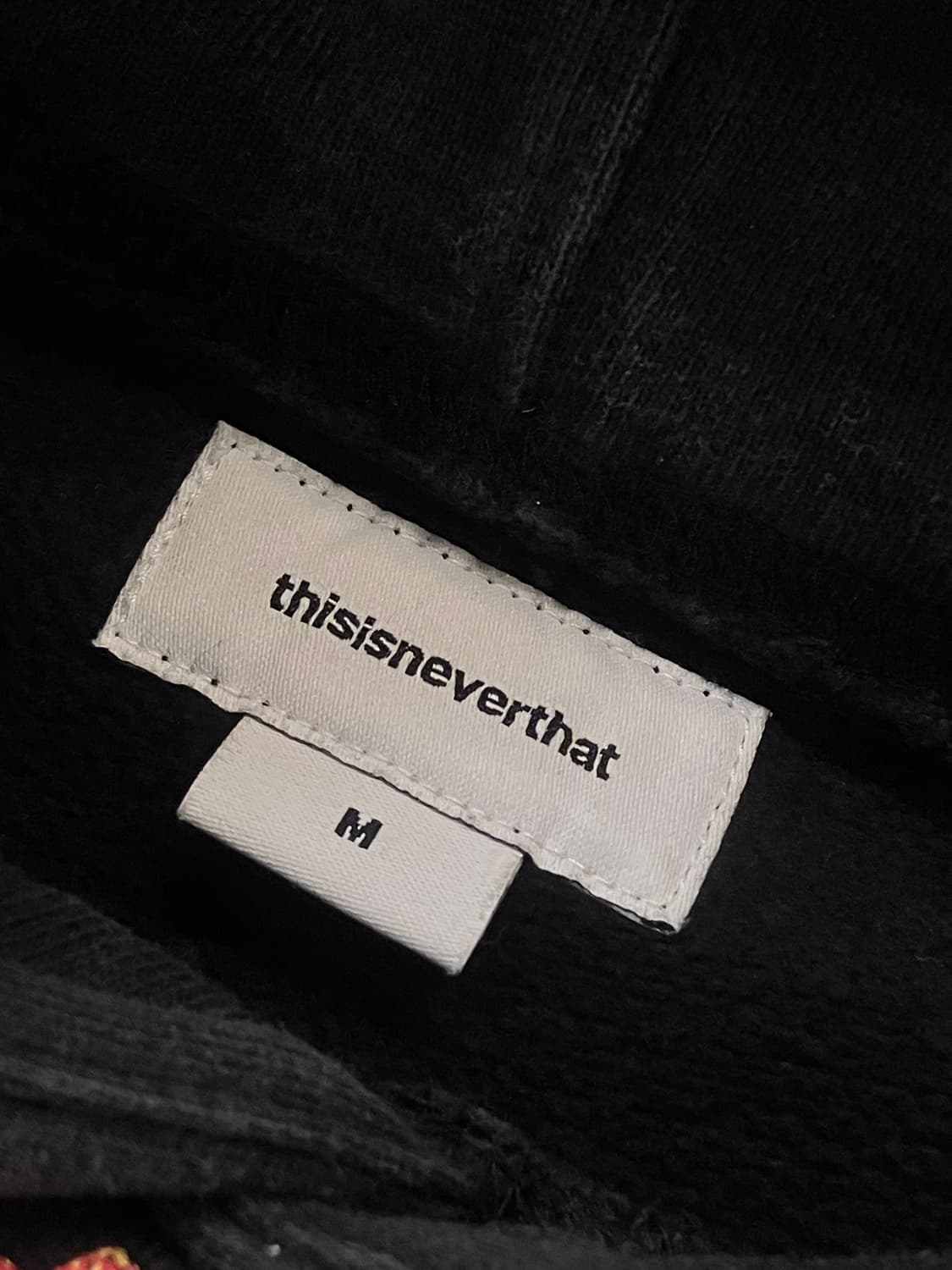 디스이즈네버댓 프린팅 후드티 블랙 M #csz3529 상품이미지4