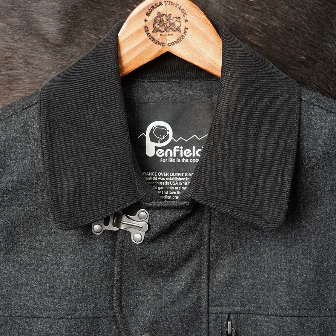 [97] 펜필드 울 필드자켓 챠콜  상품이미지2
