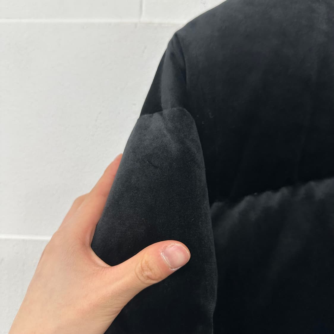 프리즘웍스 벨벳 구스다운 패딩 상품이미지6