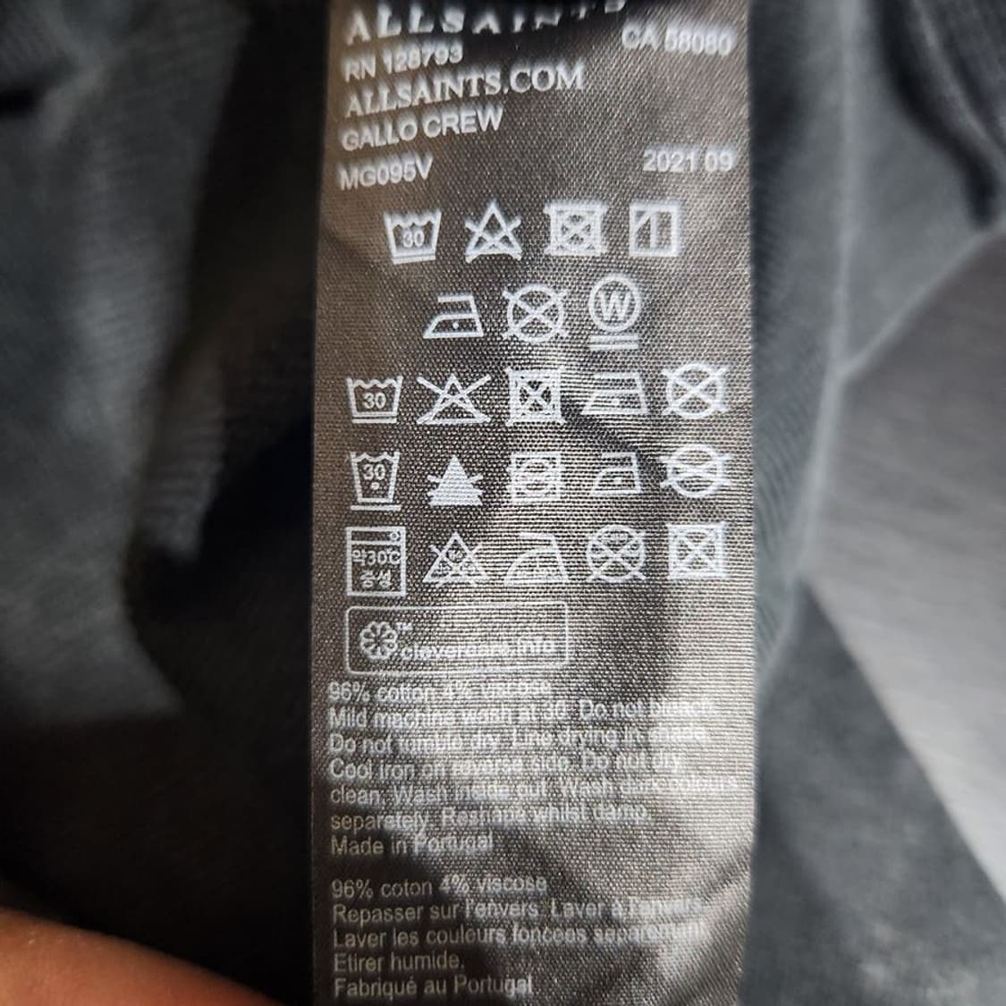 [남M]올세인츠 GALLO 오버핏 스웻 셔츠[Y5C-106] 상품이미지8