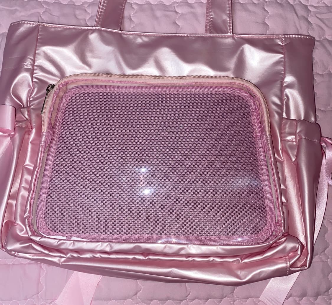 핑크 이타백 토트백 덕질 가방 보부상 가방 양산형 지뢰계 히메갸루 상품이미지3