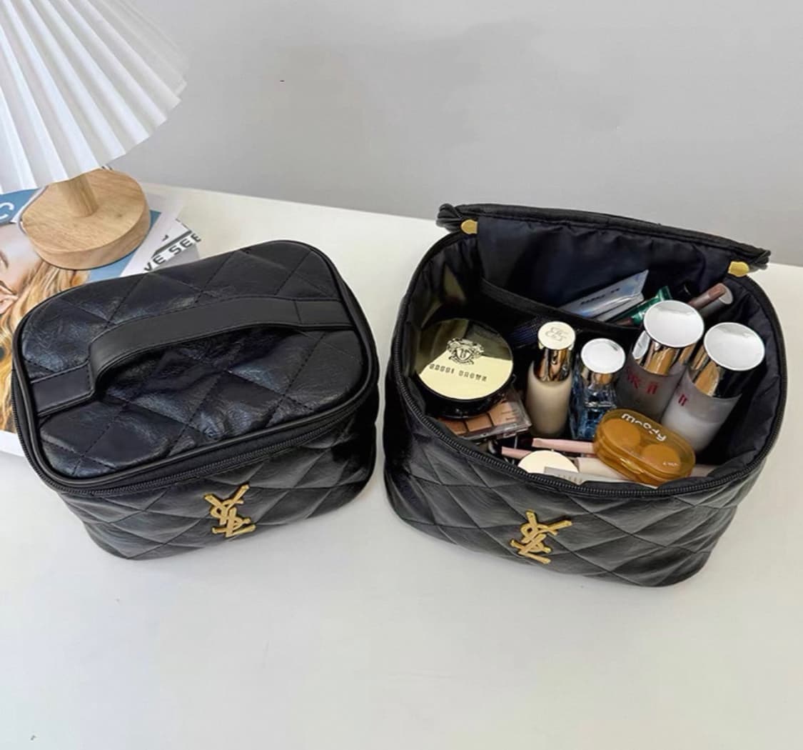 입생로랑 퀄팅 메이크업 파우치 블랙 라지 상품이미지5