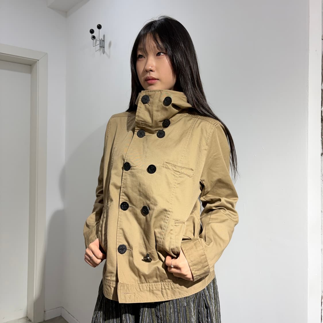 6rageblue 후드 더블 자켓 상품이미지1