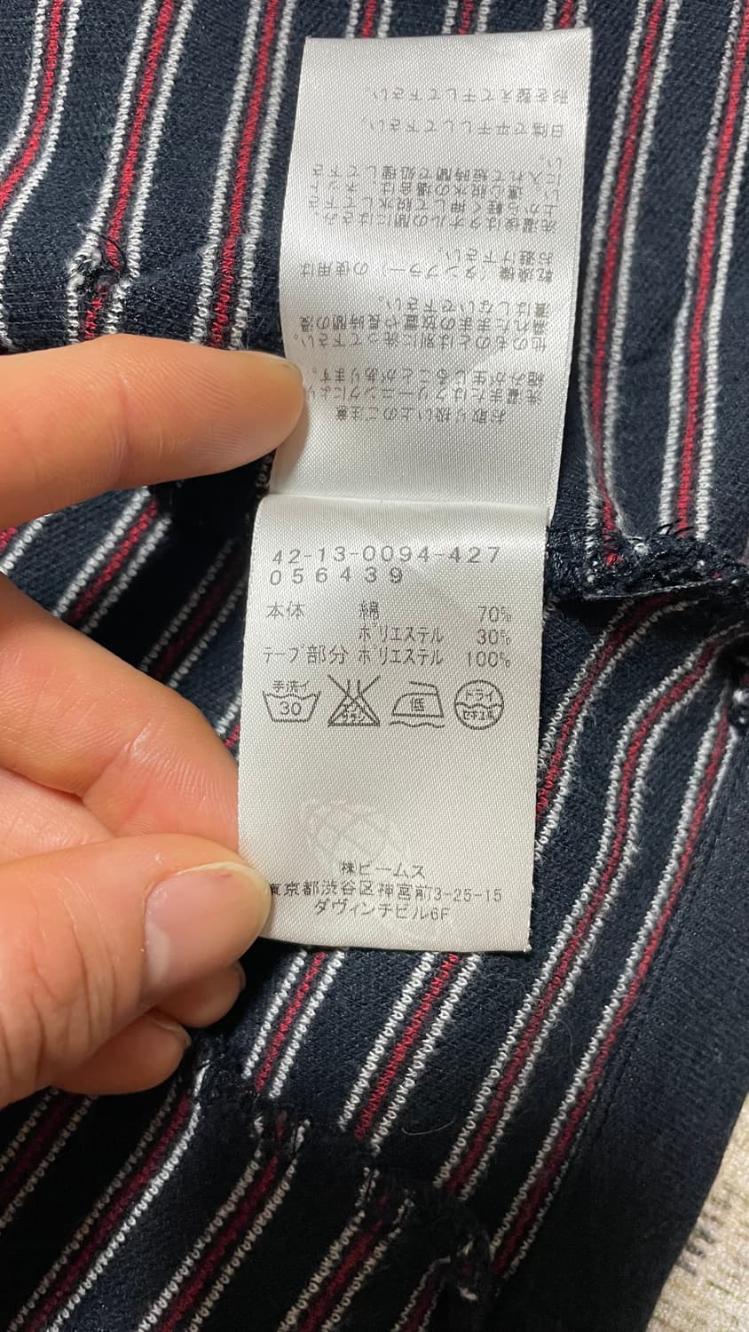 JPN 00s 일본 빈티지 y2k 모리걸 빔즈하트 후드 자켓 네이비 S 상품이미지9