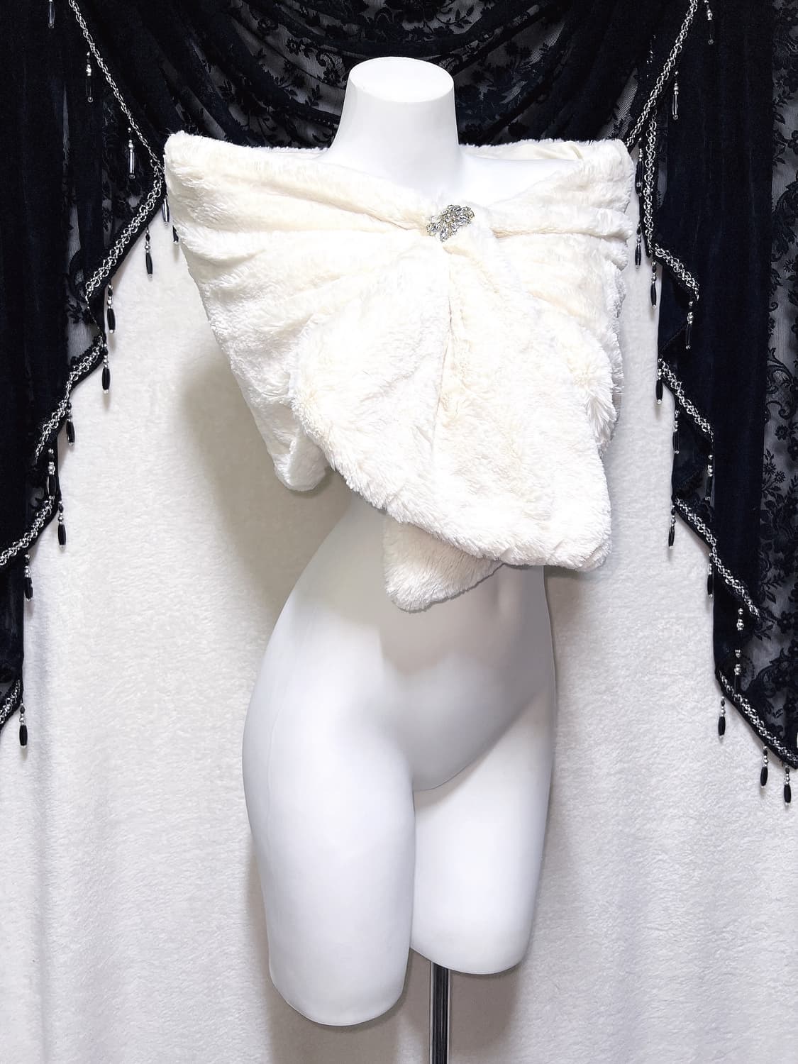 퍼 숄 머플러 케이프 망토 로맨틱갸루 로걀 오네 히메 달천 삿포로 핀터 상품이미지6