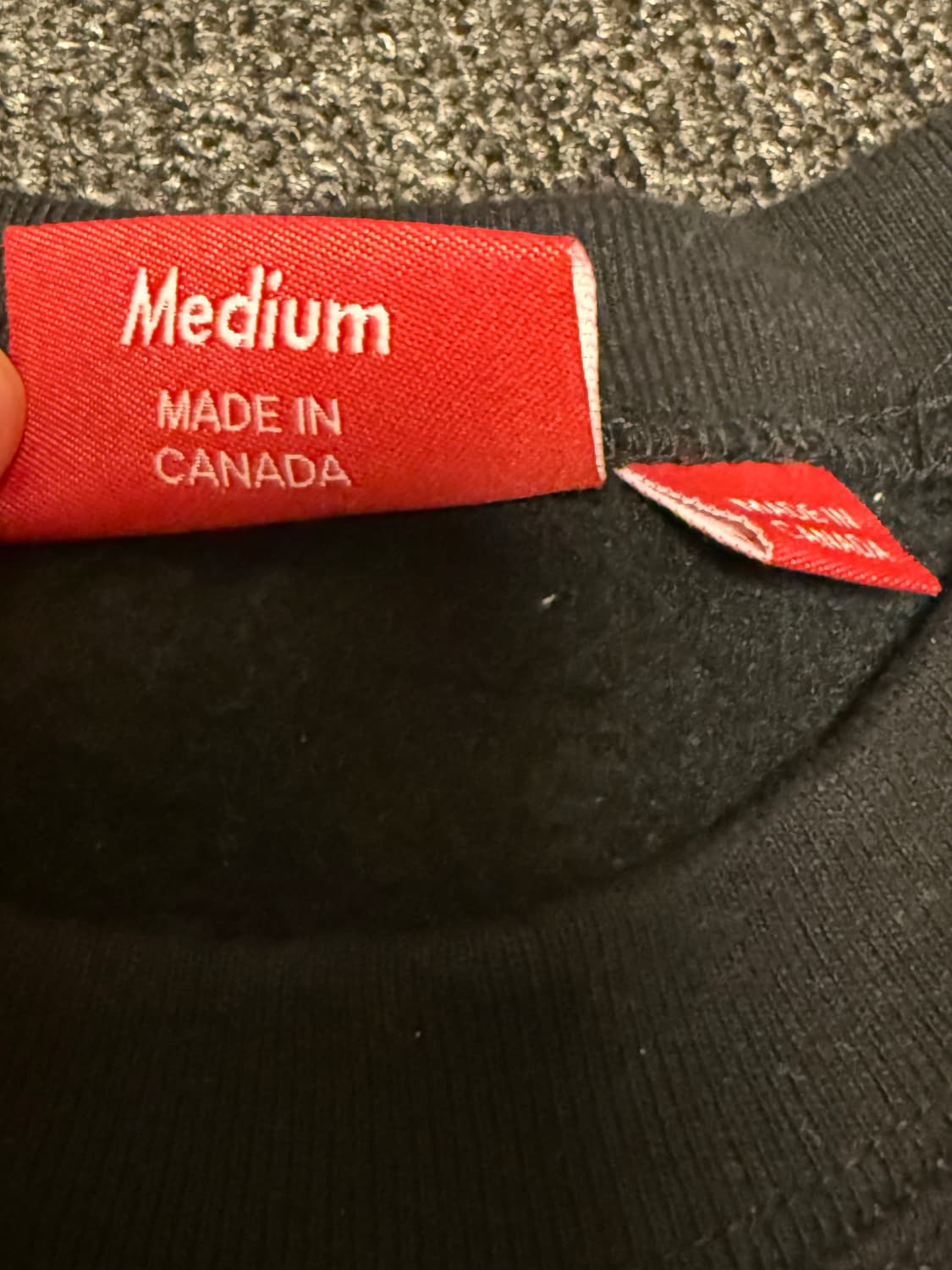 [M] 슈프림 박스로고 크루넥 블랙 - 22fw 상품이미지3