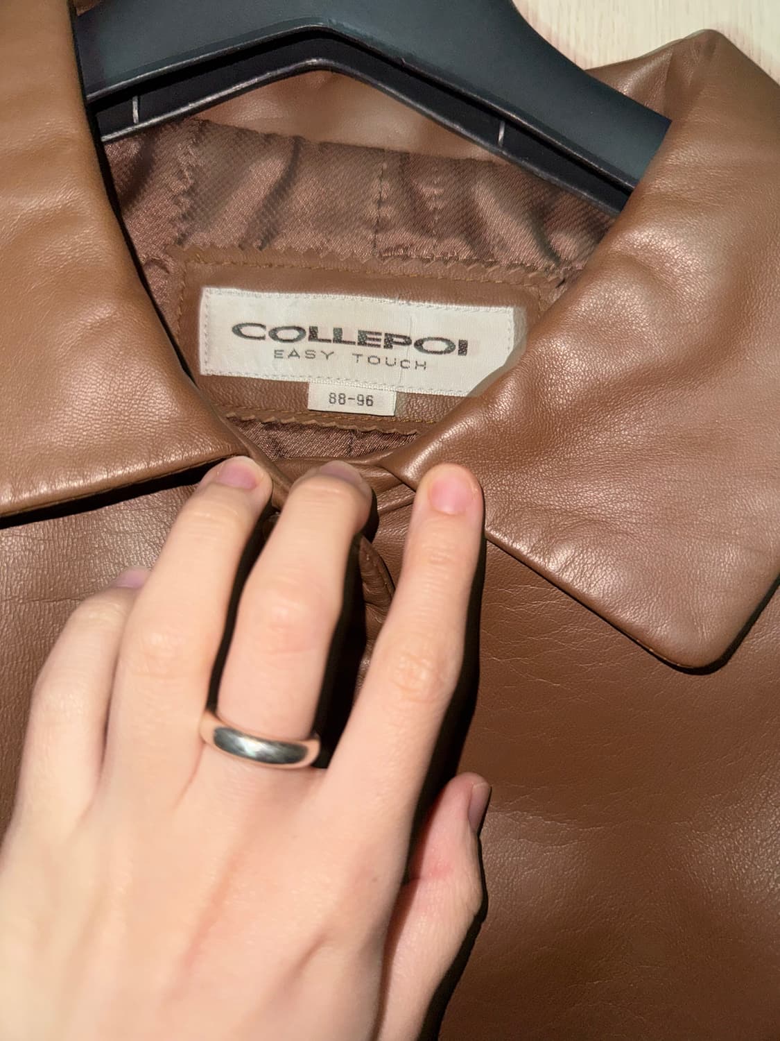 Collepoi 브라운 레더자켓 (가죽자켓) / (당일배송) 상품이미지3