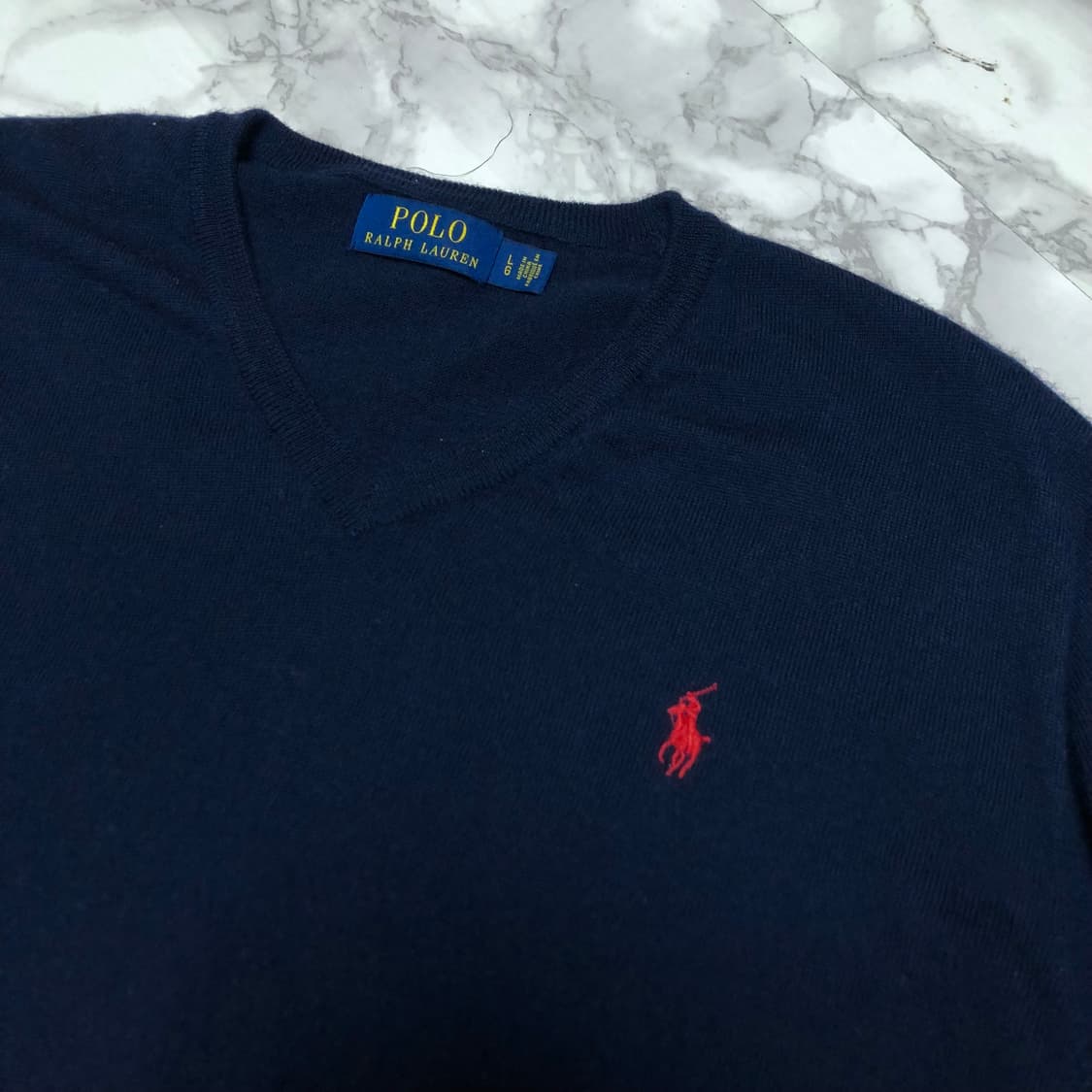 폴로 랄프로렌 브이넥 니트 상태 최고 상품이미지2