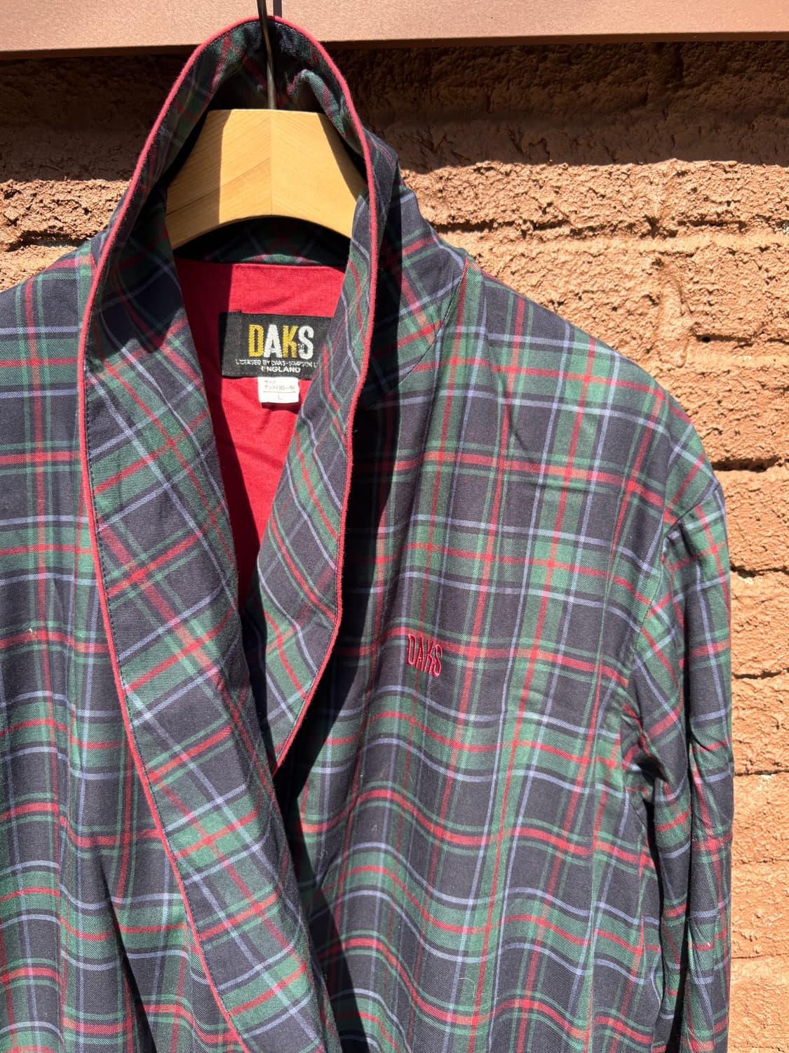 80’ DAKS check robe gown 상품이미지2